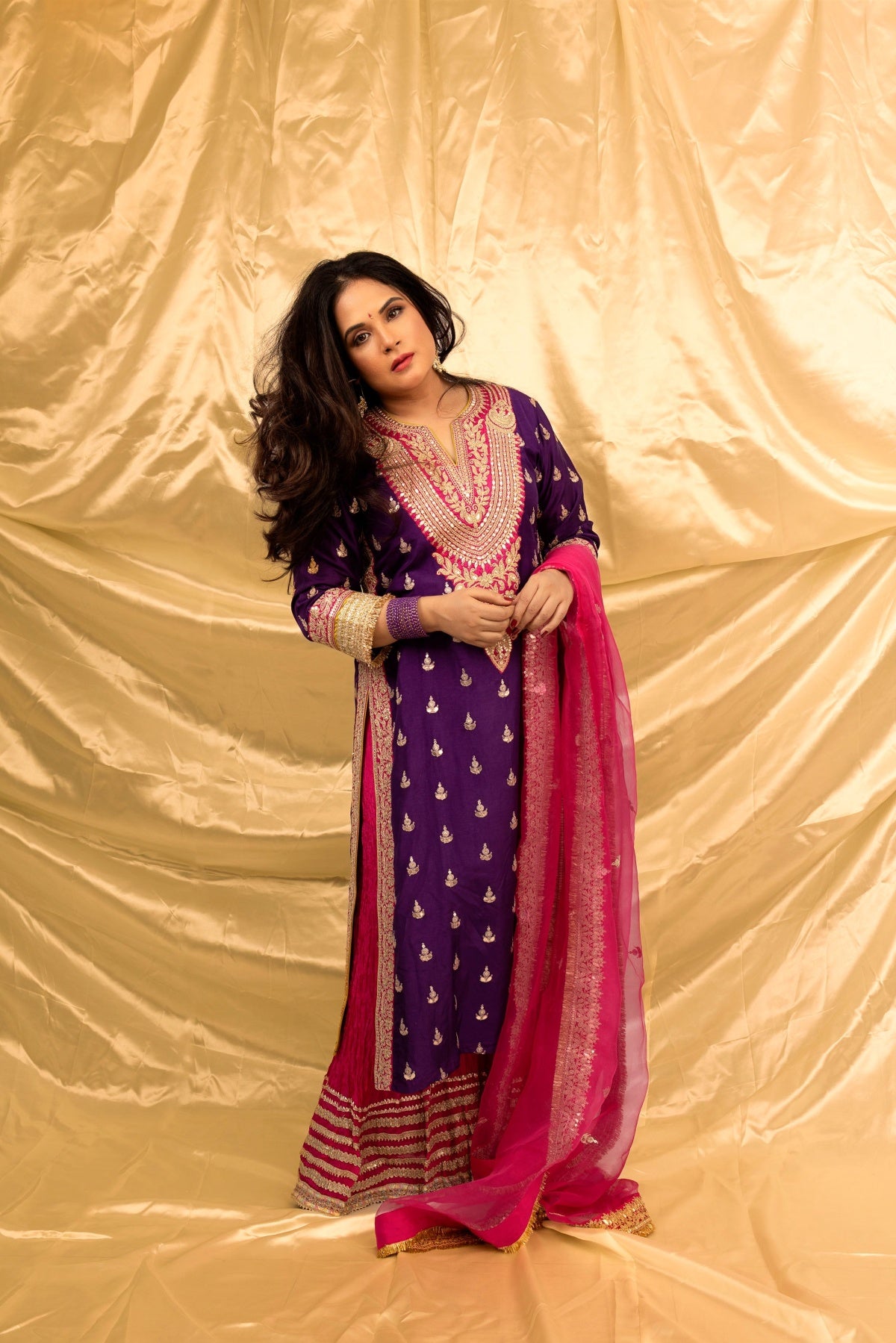 Richa Chadha in Fitoor Sharara Set