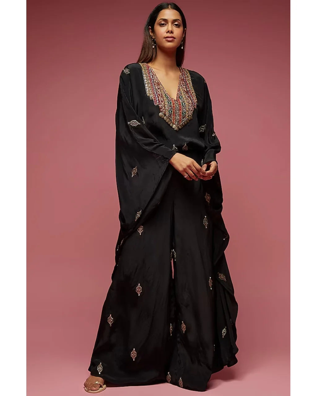 Black Kaftan Jumpsuit