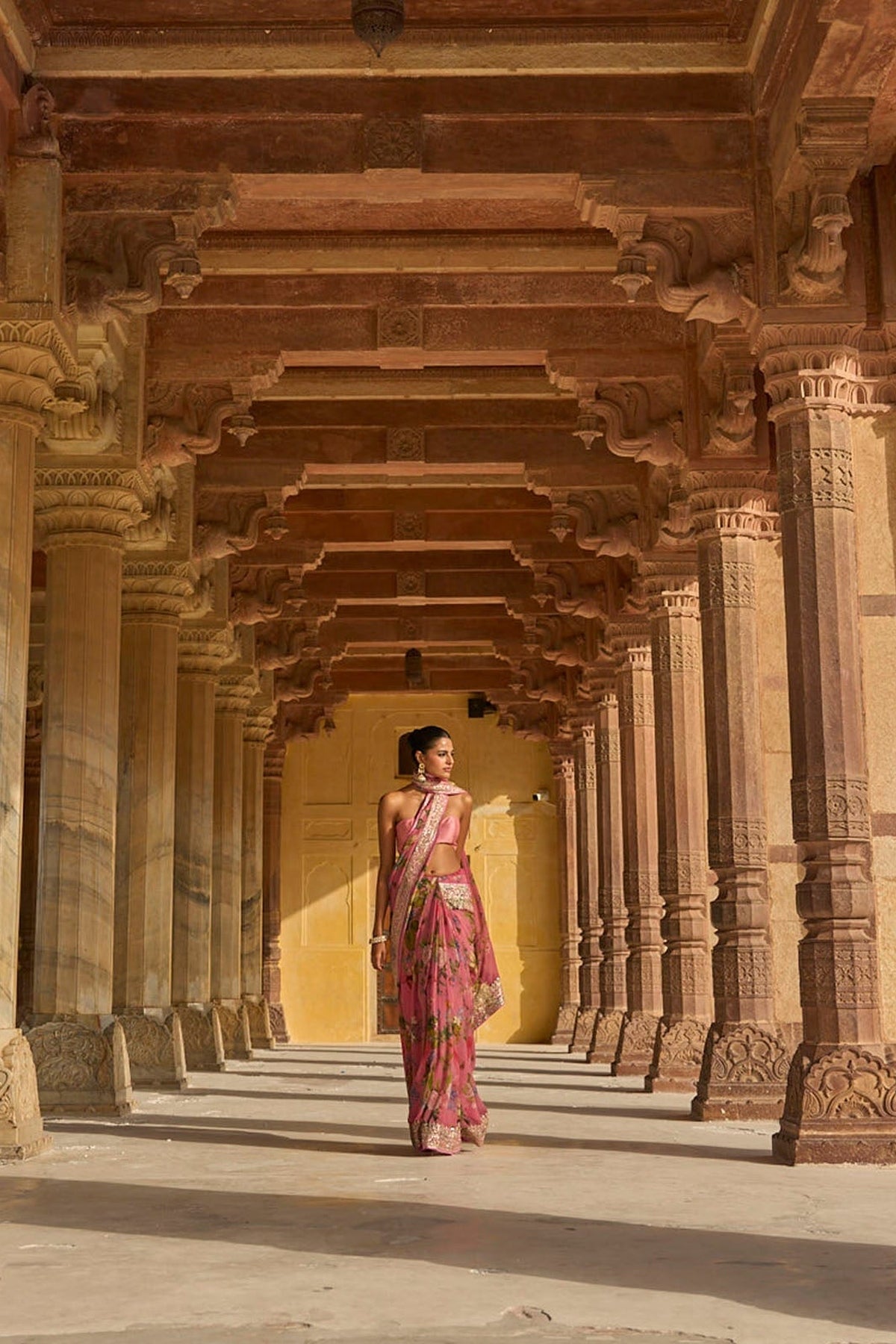 Ruh Printed Saree Set