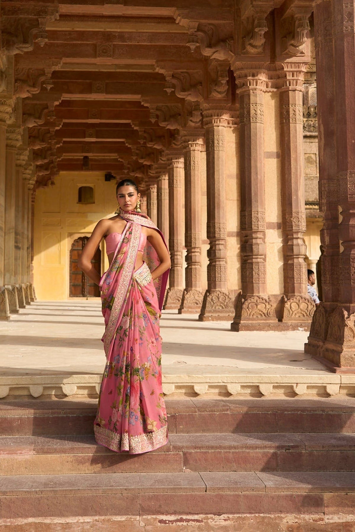 Ruh Printed Saree Set