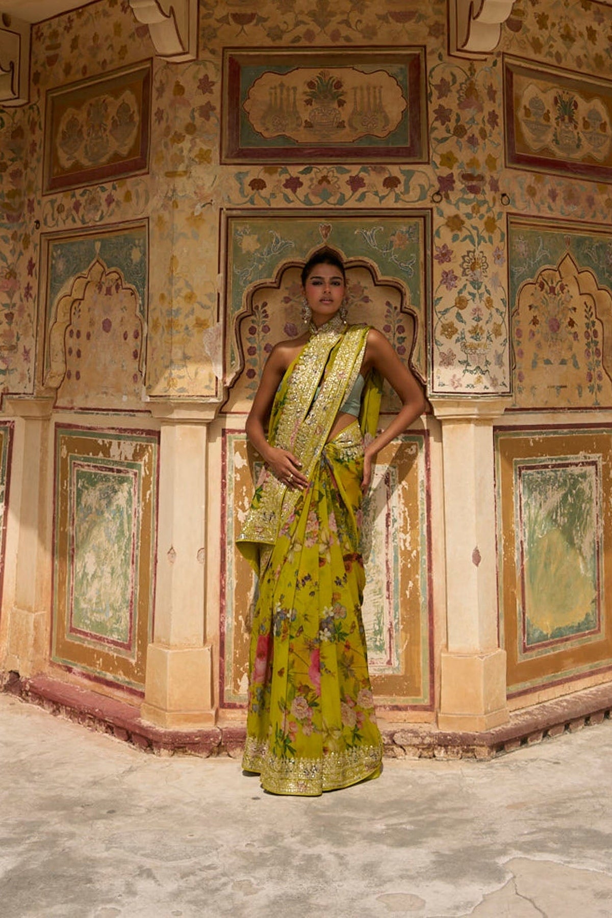 Ruh Printed Saree Set