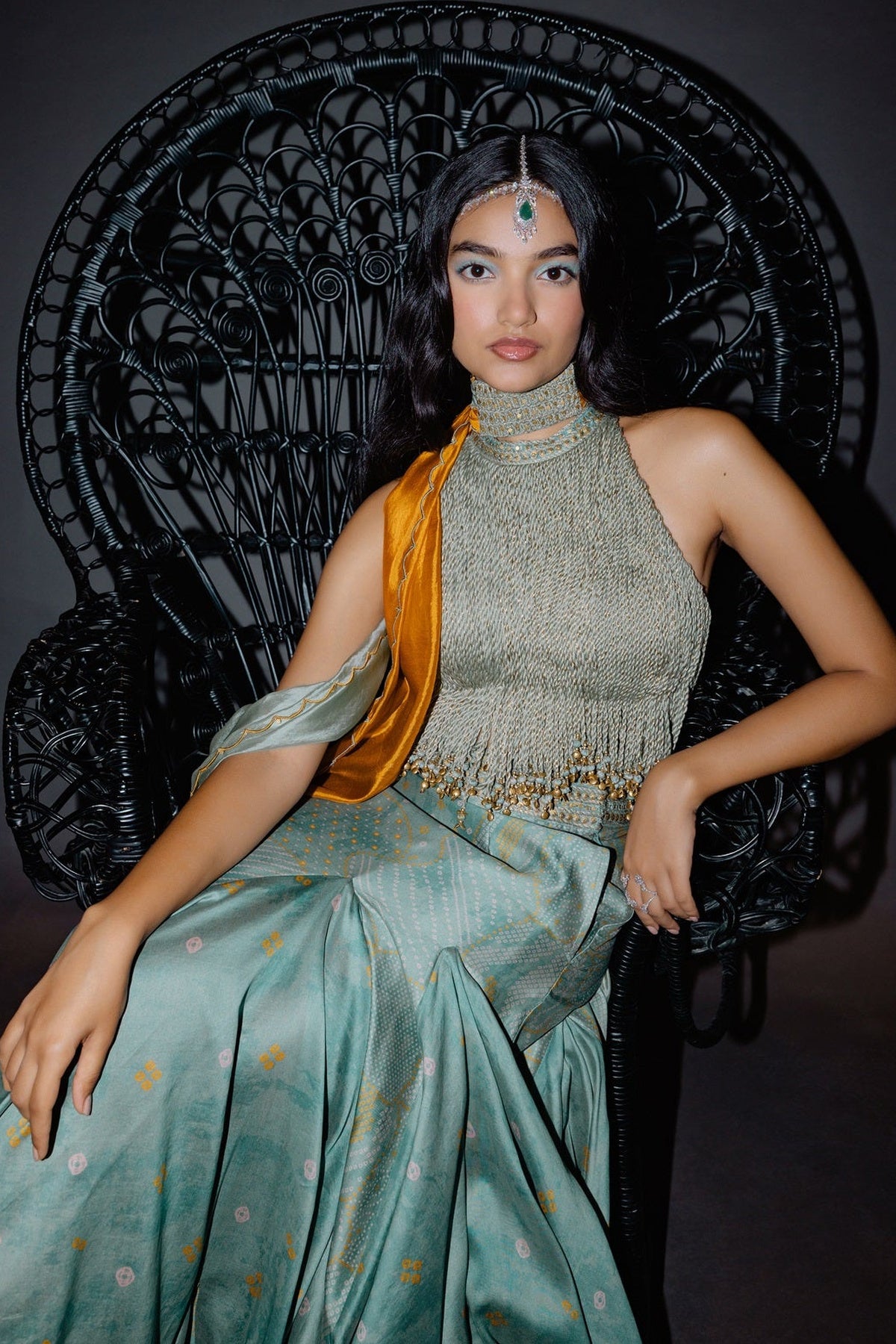 Sage Green Skirt Set