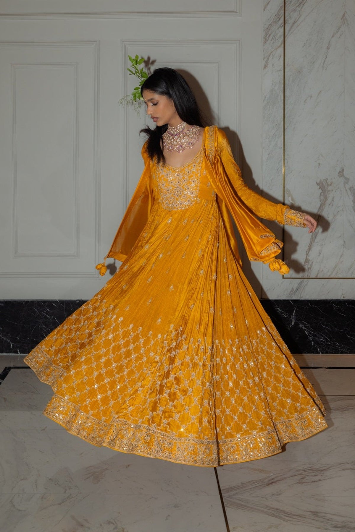 Sarso Anarkali set