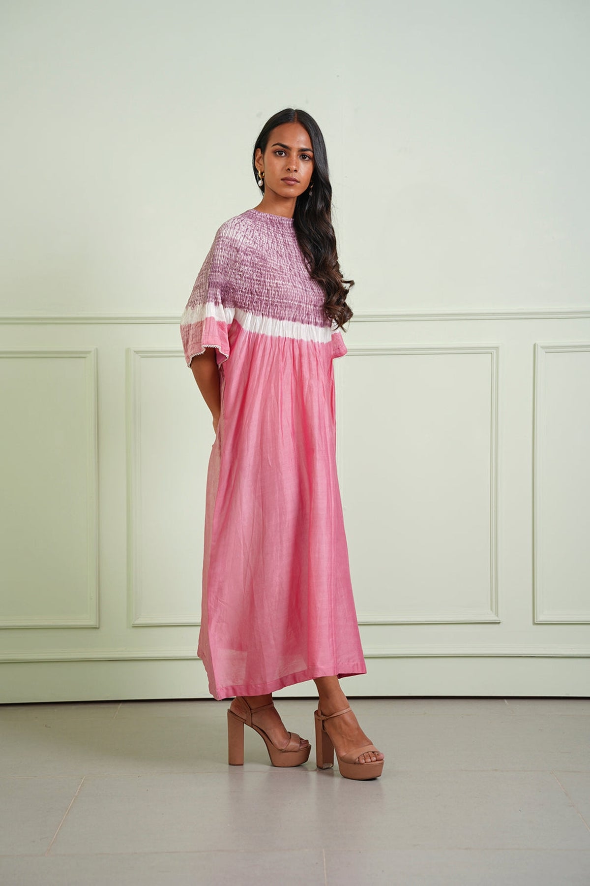 Shibori Tissue Kurta