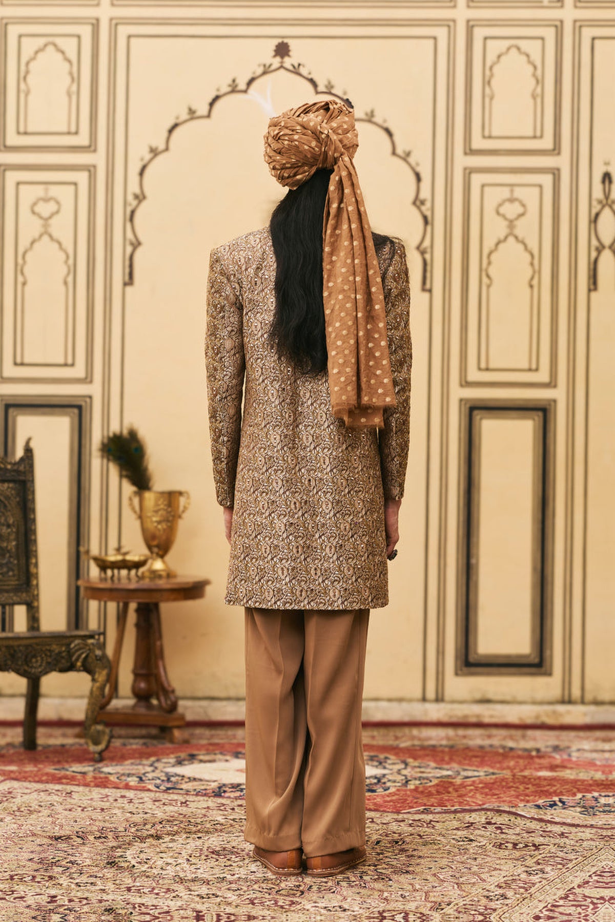 Shyam-Bhoora Banarasi Brocade Jacket Set