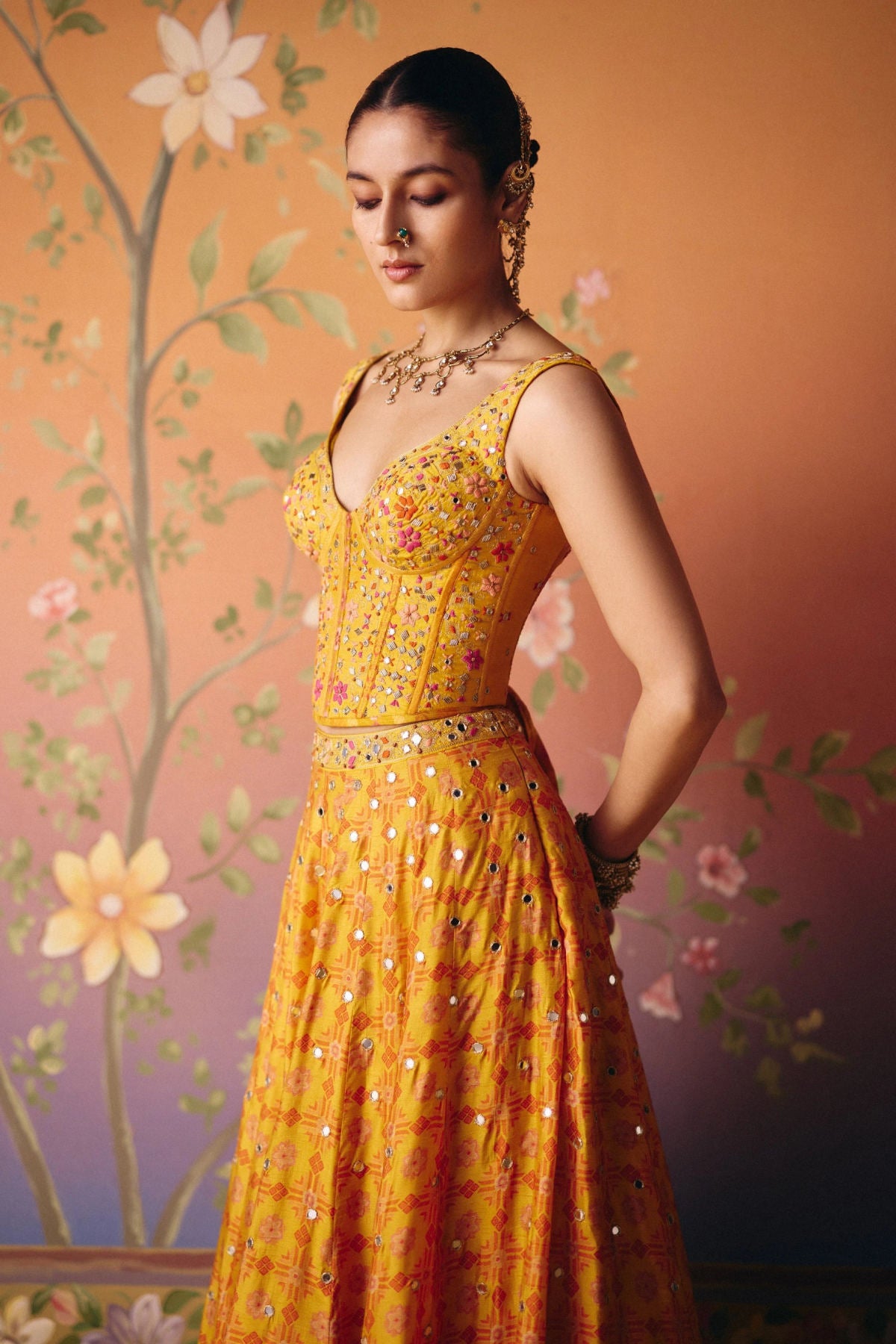 Soni lehenga set