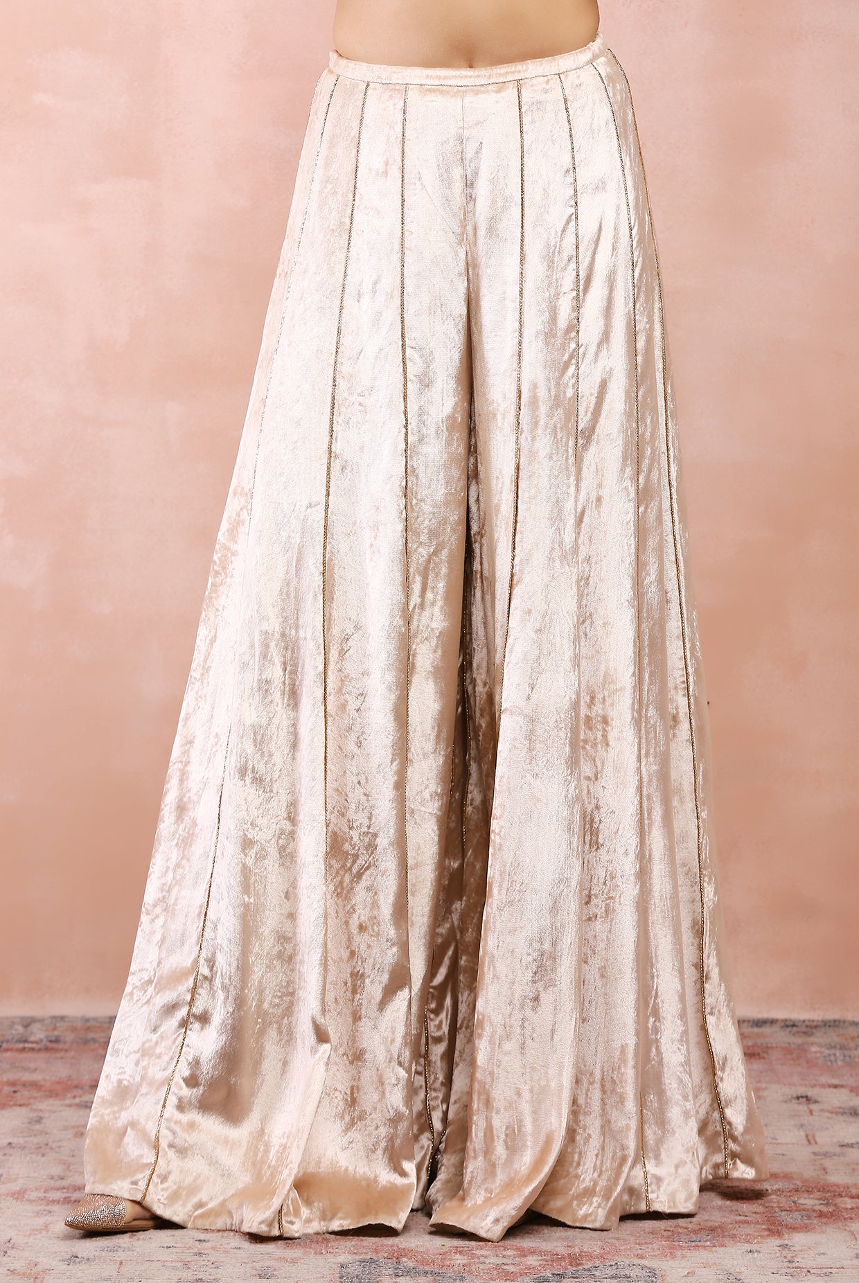 STONE EMBROIDERED CHOLI WITH SHARARA