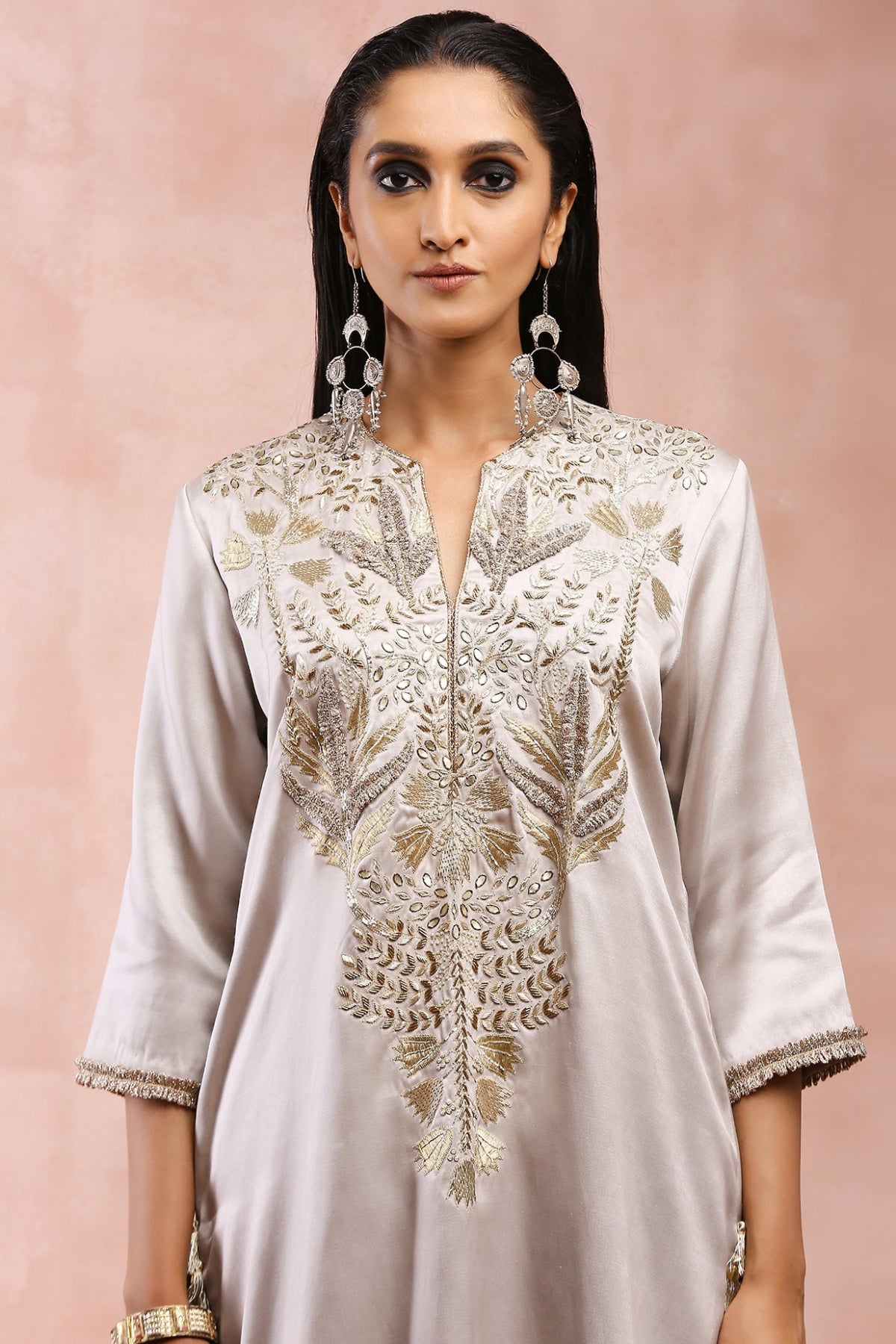 GREY BAGH EMBRIODERED KURTA WITH PANT AND DUPATTA