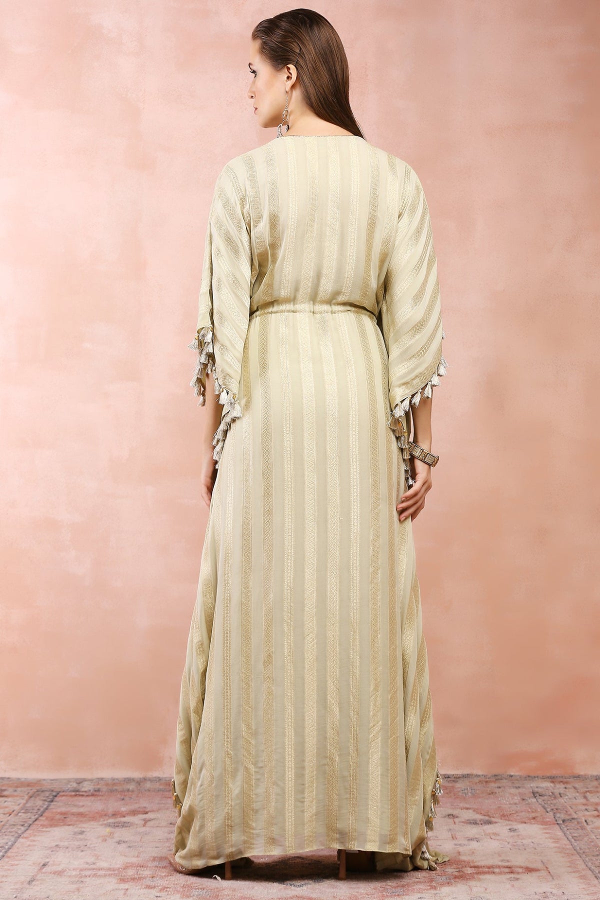 MINT EMBROIDERED KAFTAN