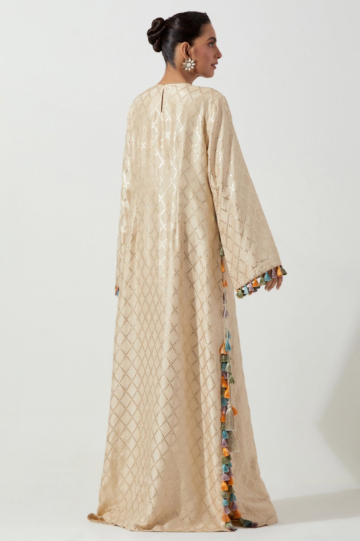 STONE DOLA SILK BEYZA KAFTAN
