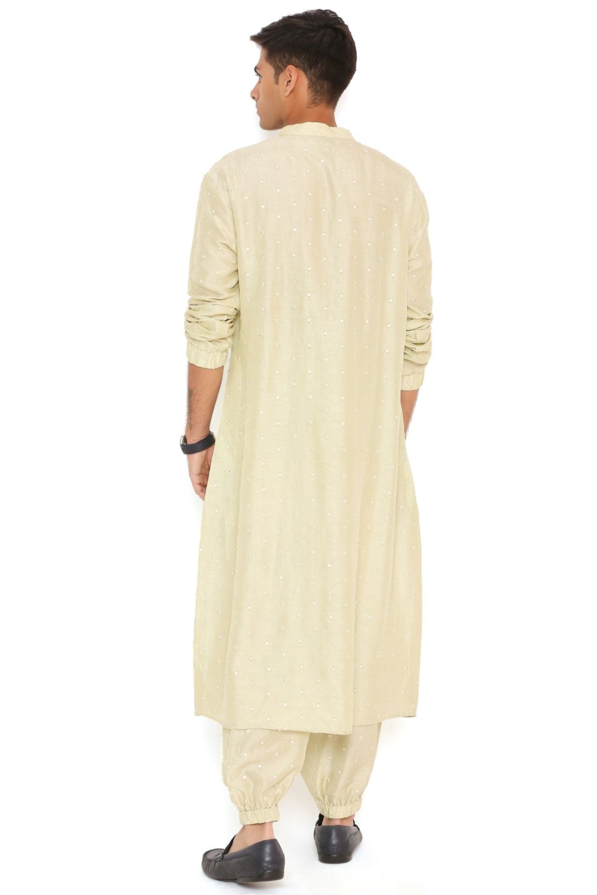 MINT ABLA SILK BOMBER KURTA WITH JOGGER PANT