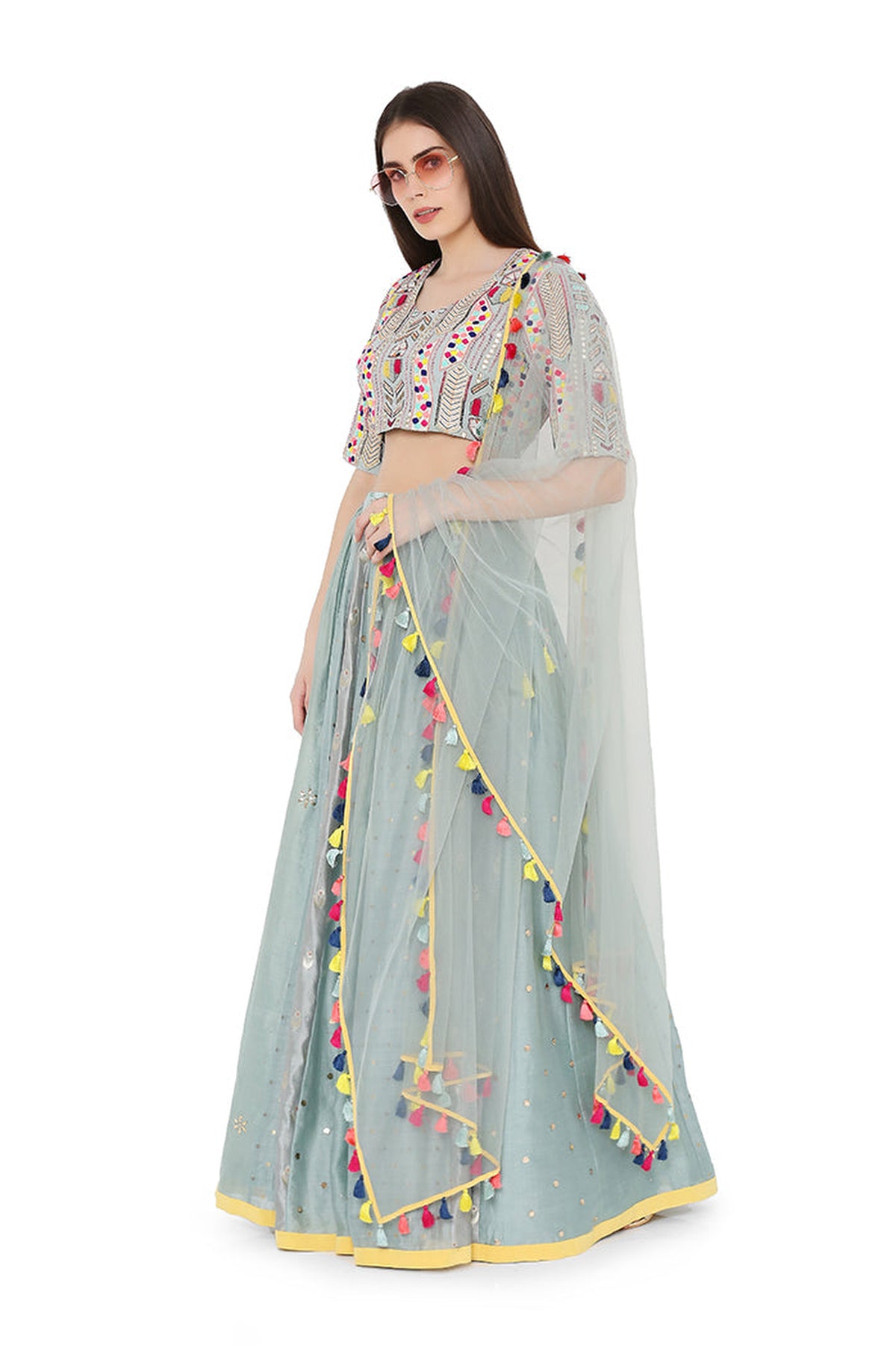 Light Blue LEHENGA SET PS-LH0020-C