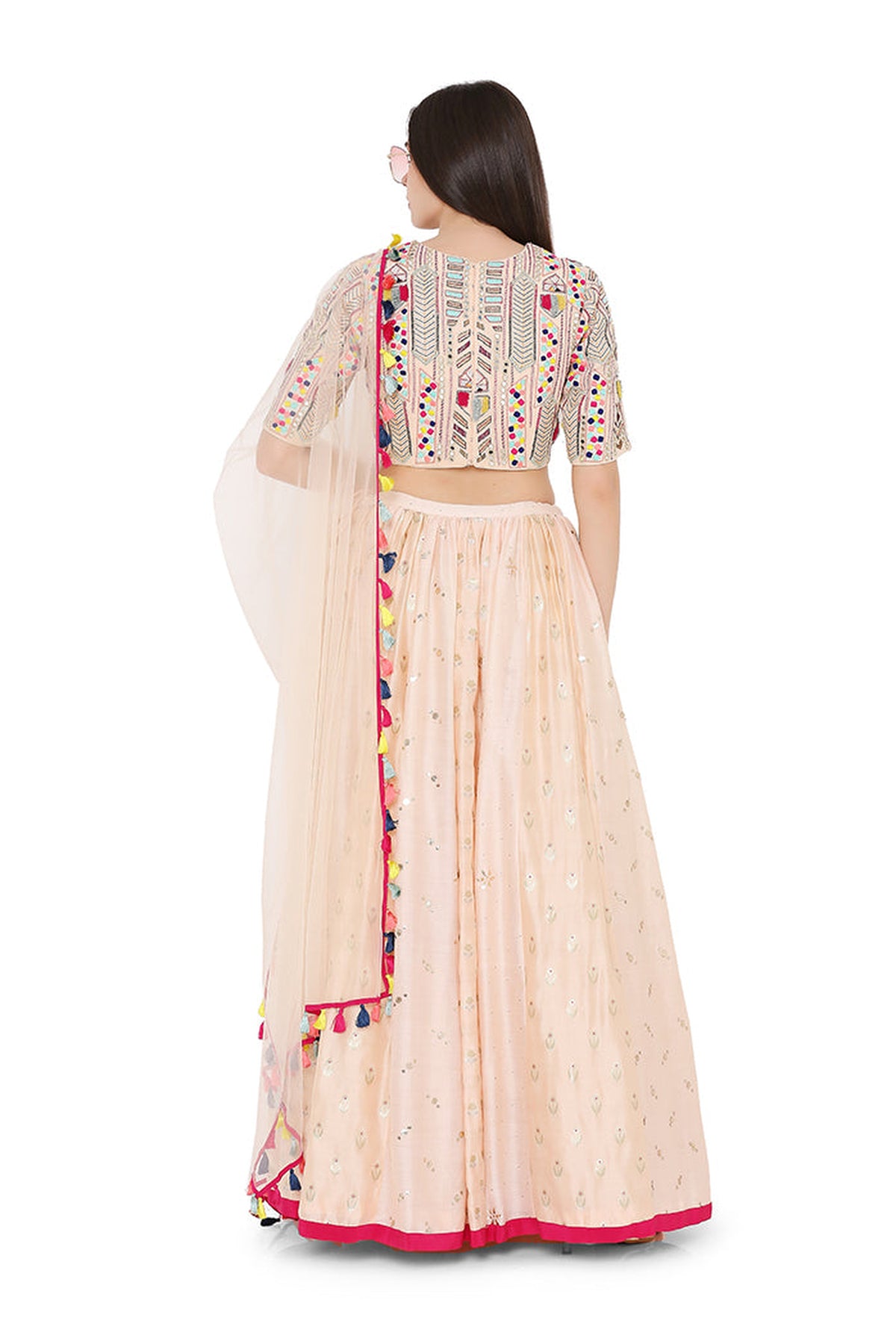 PEACH LEHENGA SET PS-LH0020-D