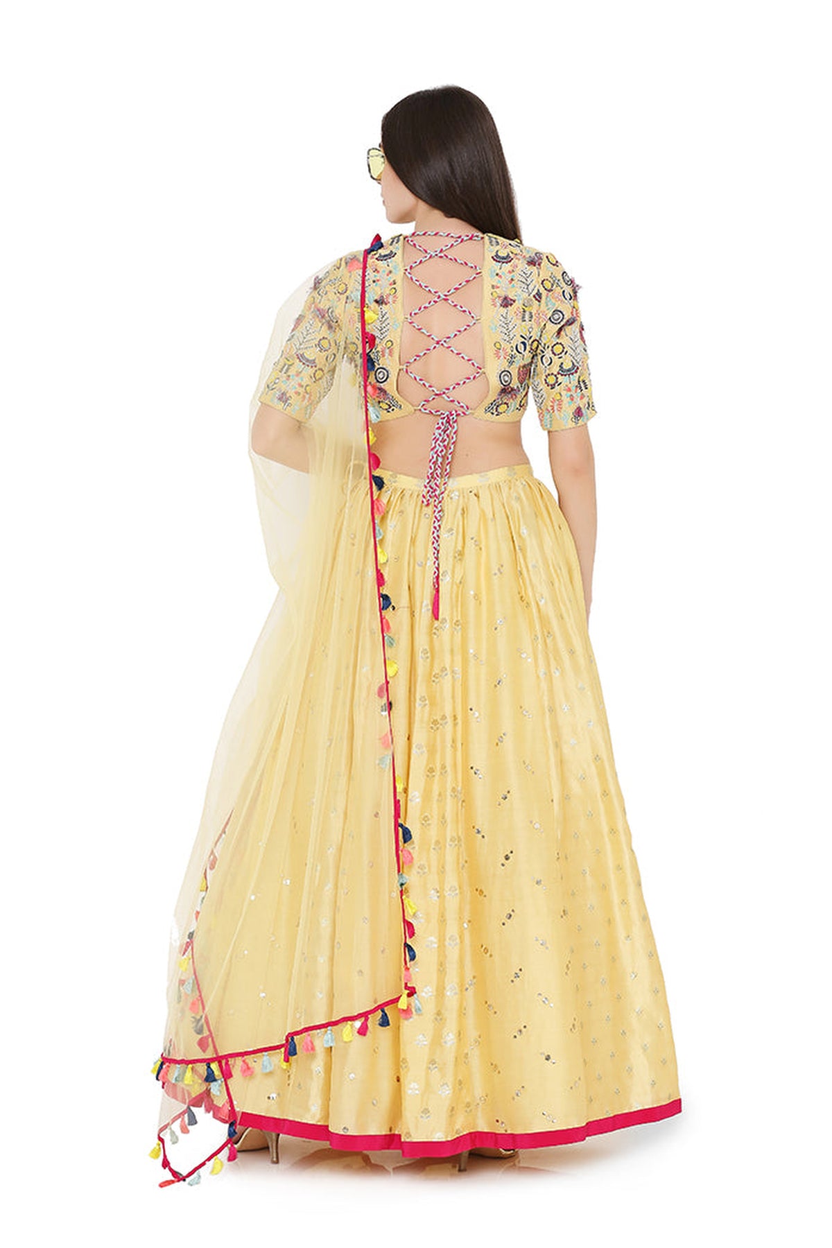 PALE YELLOW LEHENGA SET PS-LH0021-C