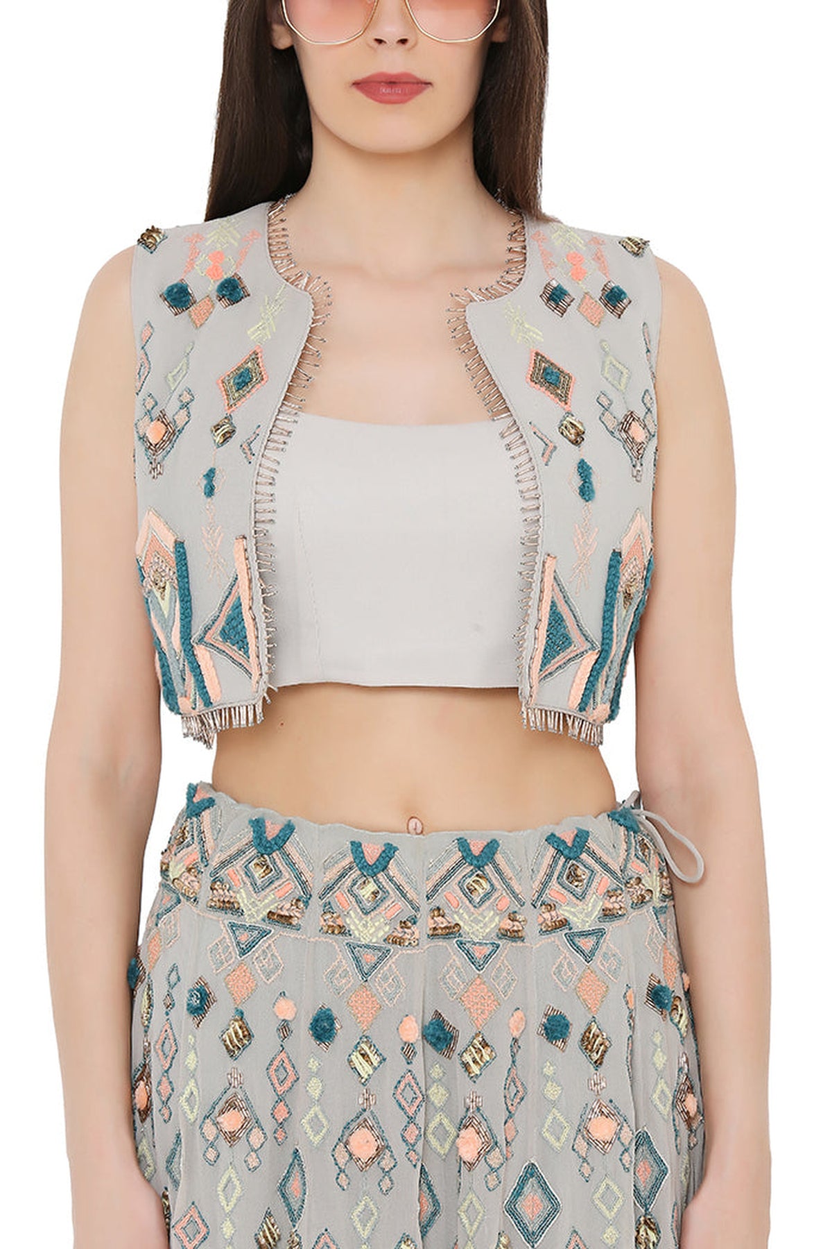 Pale Blue Lehenga Set