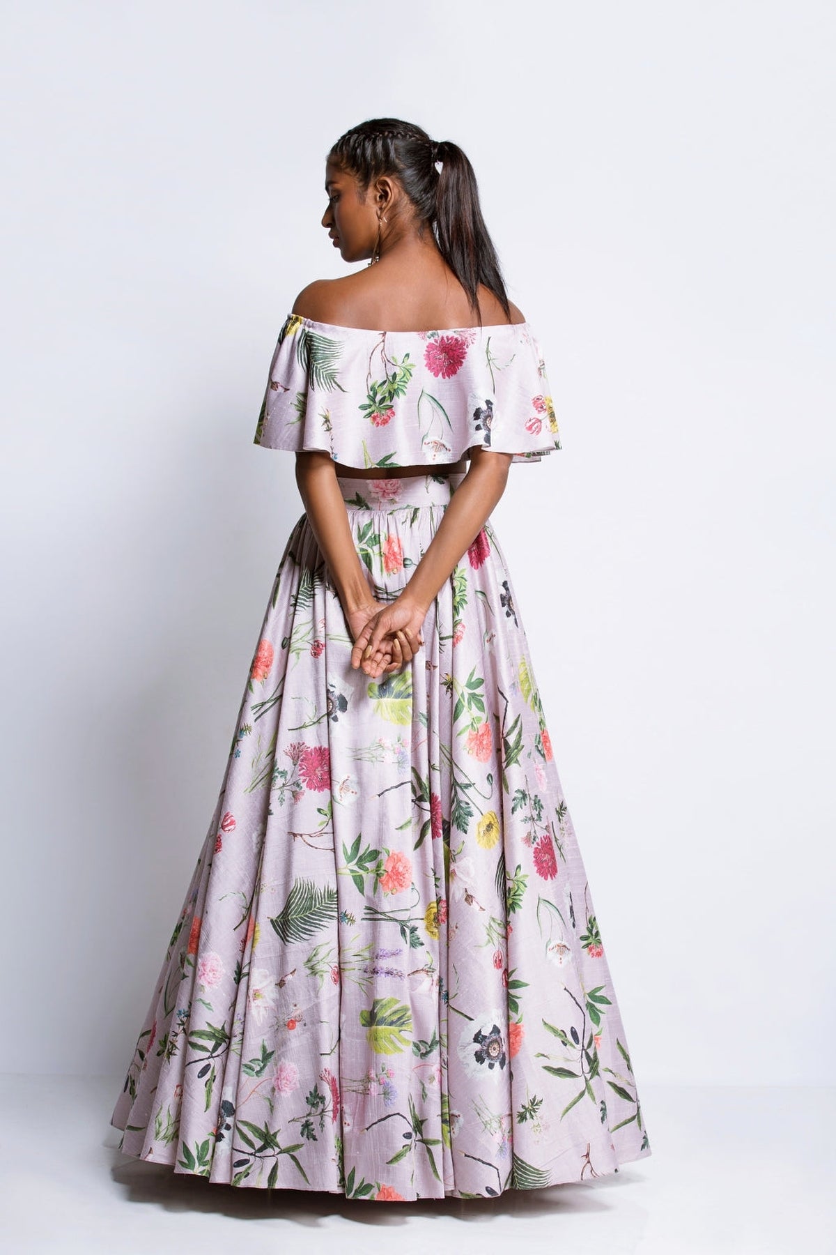 The Lilac Ruffle Lehenga