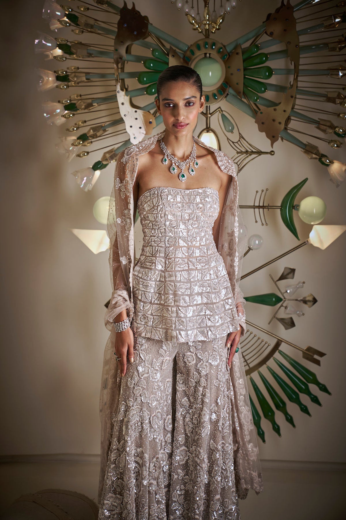 Aditi Rao Hydari In Off-Shoulder White Sharara Set