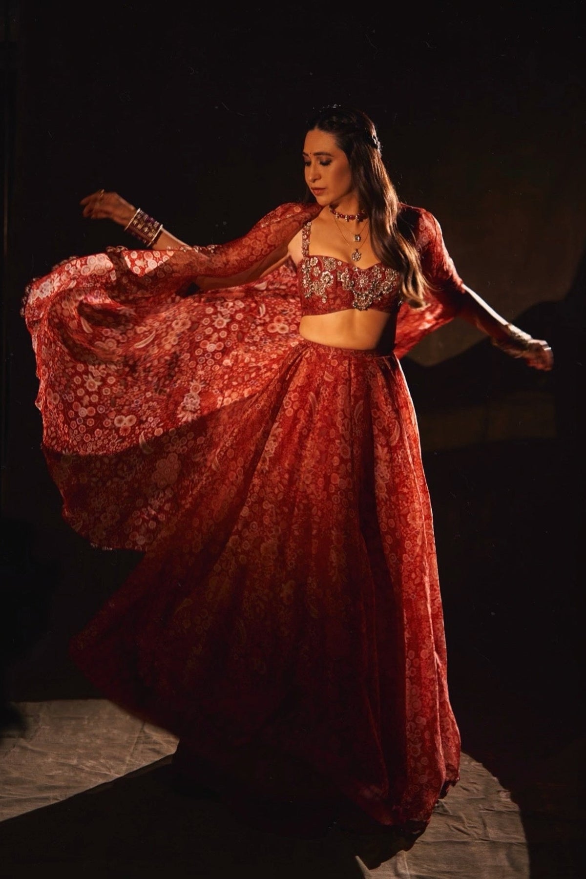 Karisma Kapoor In Ziba Lehenga Set