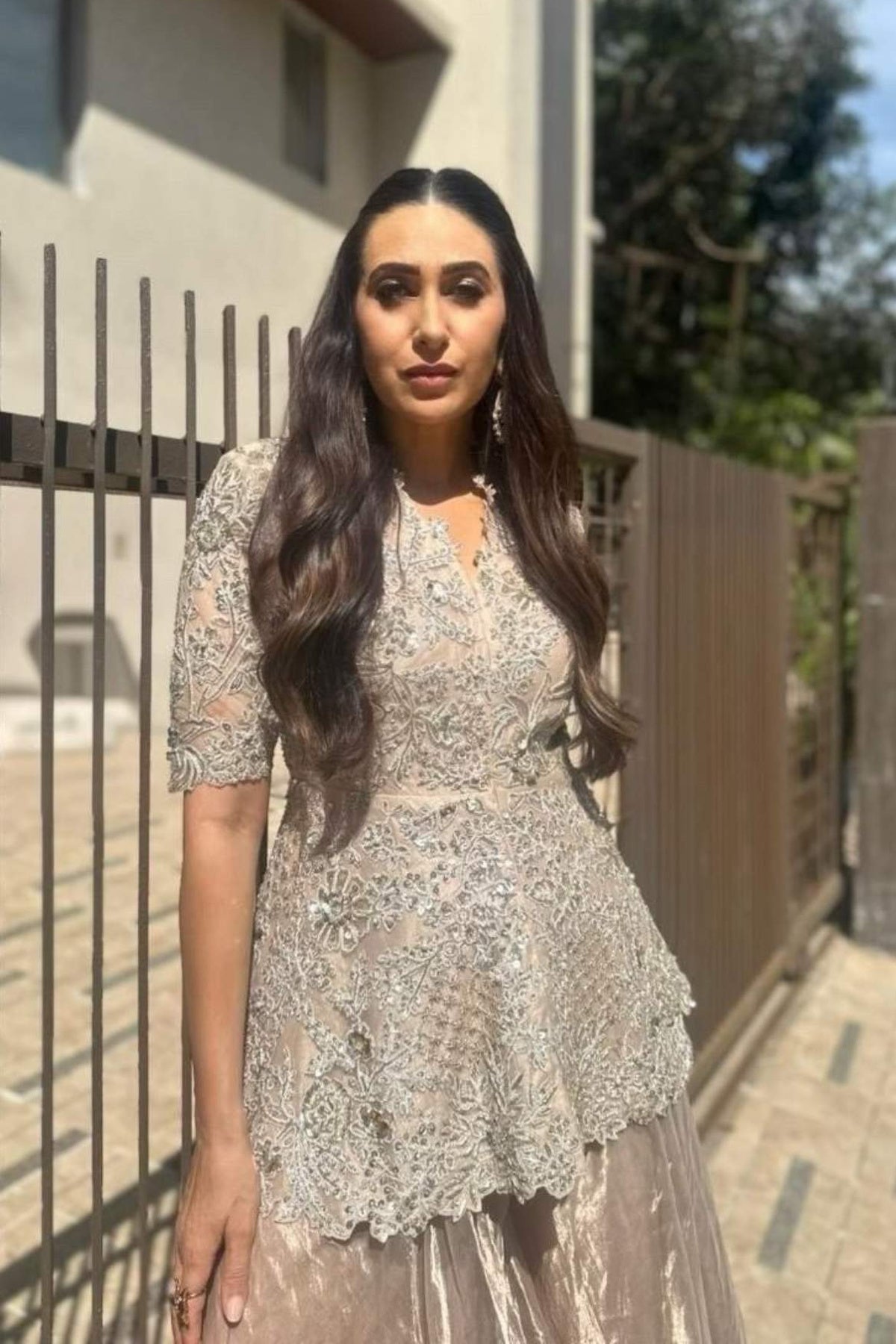 Karisma Kapoor in Mahroo Peplum set