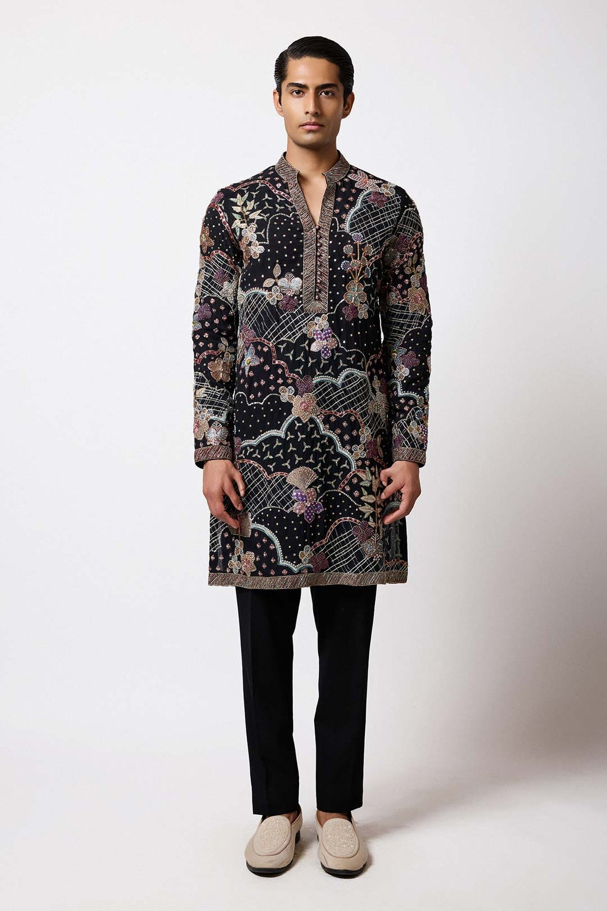 Ayushmann Khurrana in Bailora - Black Organza Kurta