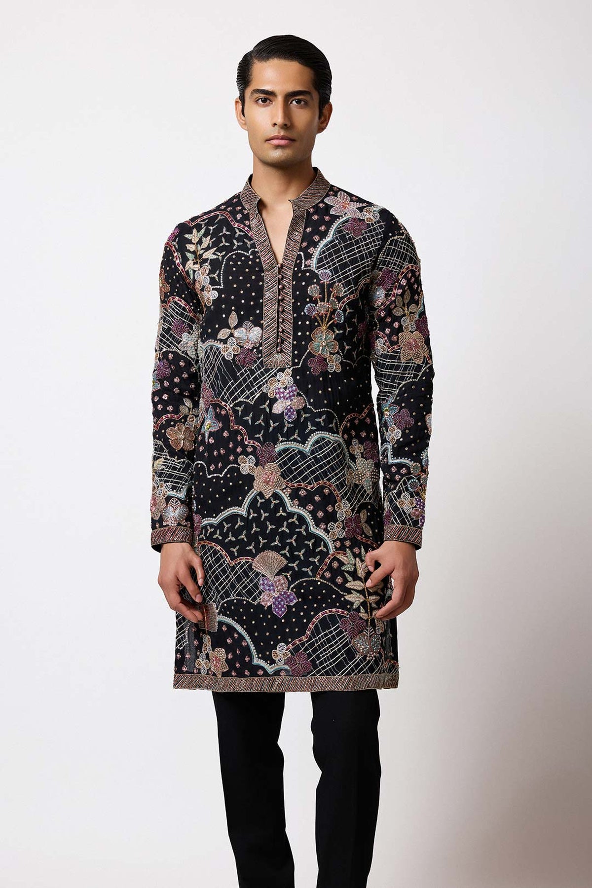Ayushmann Khurrana in Bailora - Black Organza Kurta