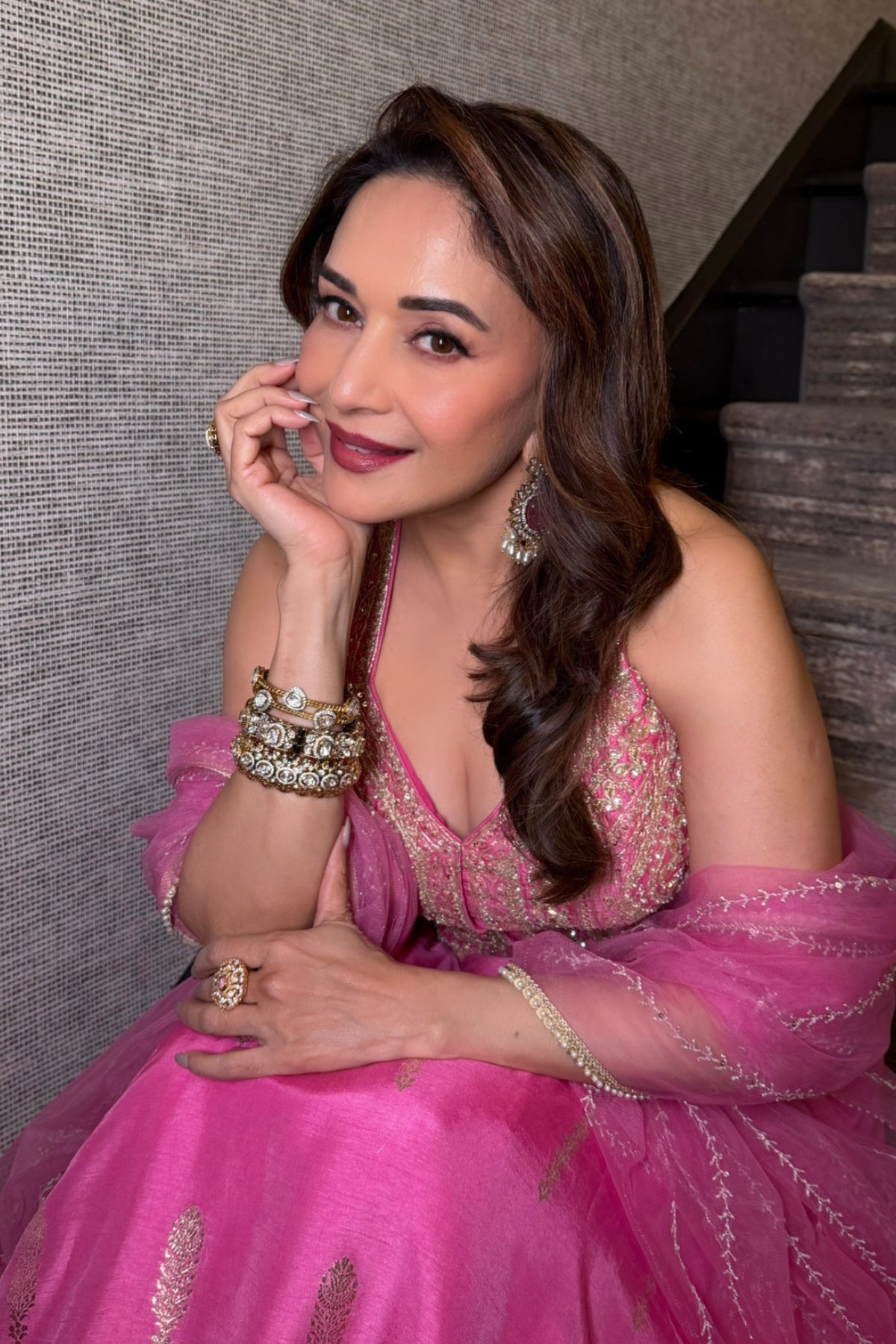 MADHURI DIXIT IN PINK AMAL