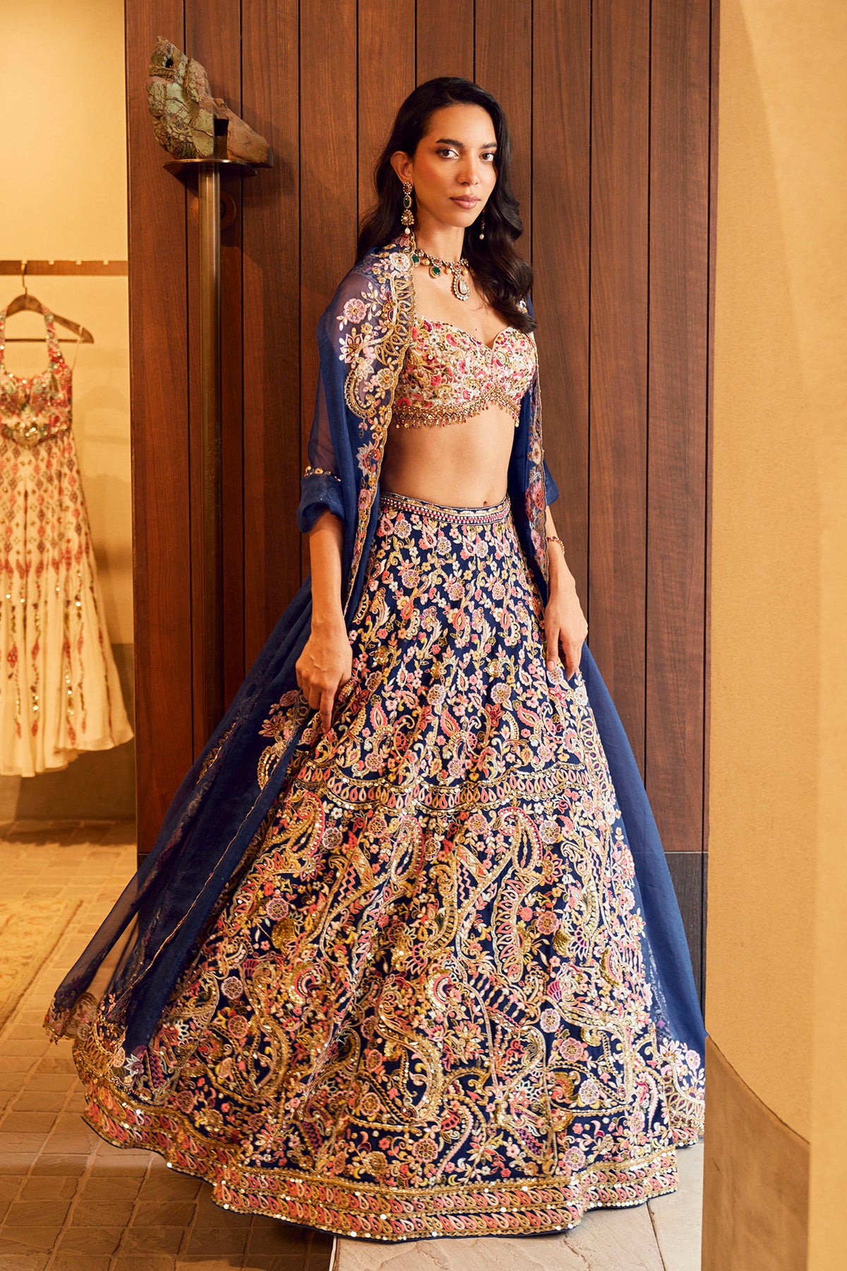 ROYAL BLUE LEHENGA SET