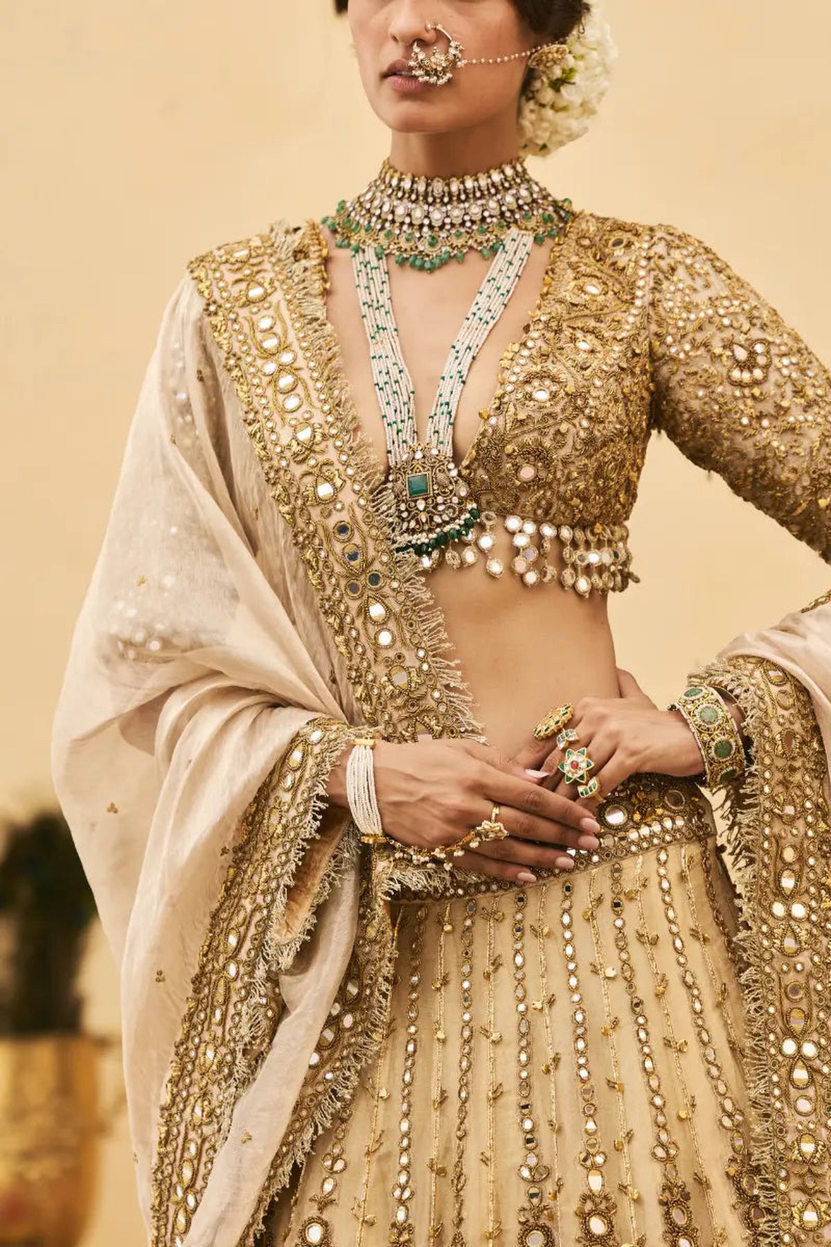 Sunehra Tissue Lehenga Set