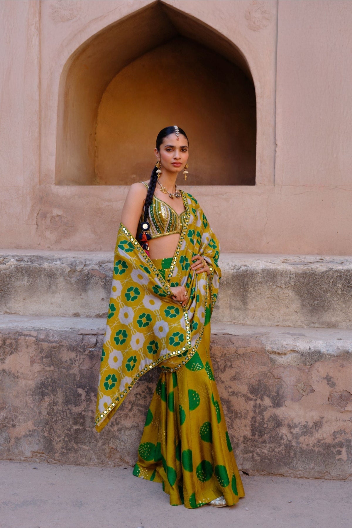 Tara pre draped saree