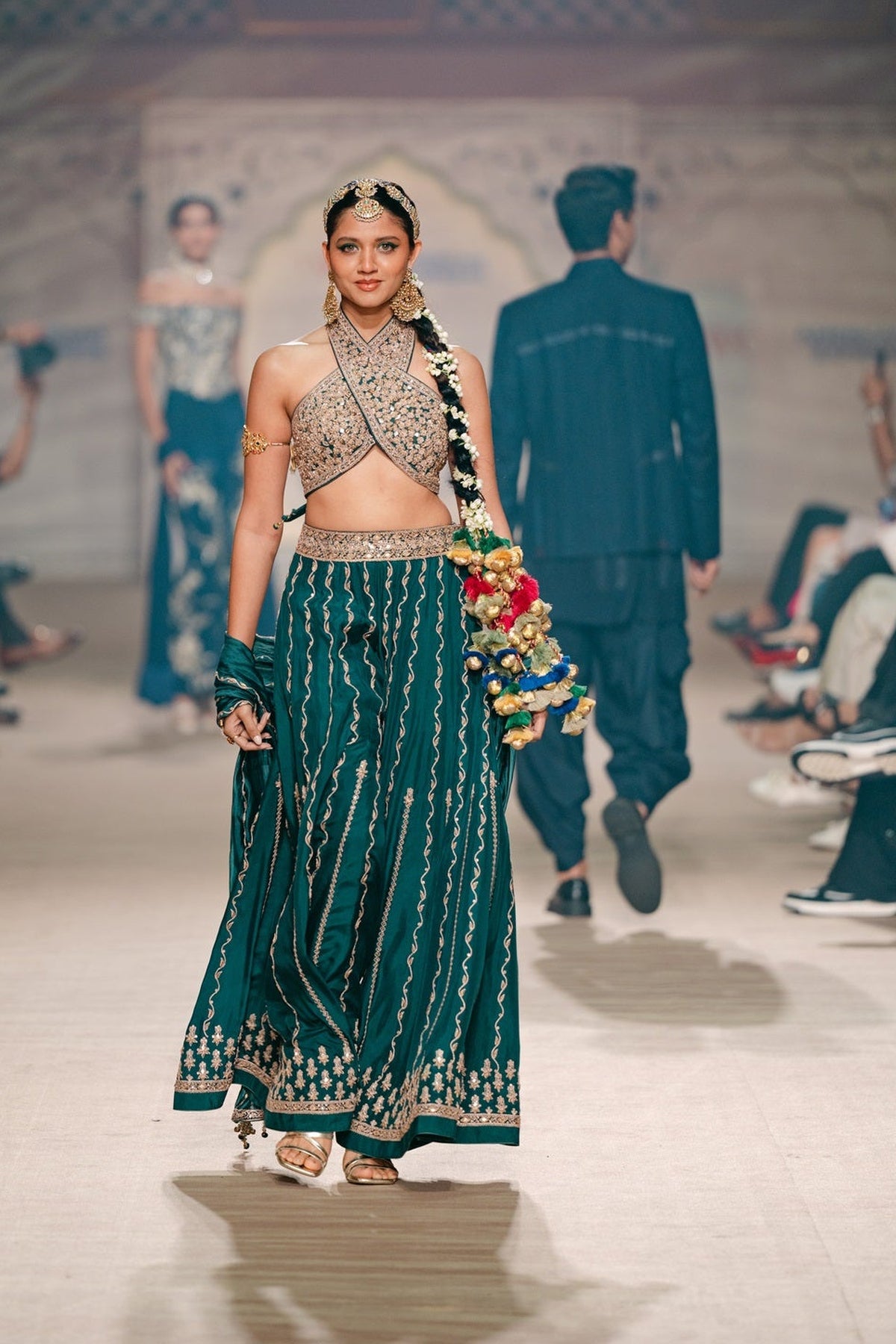 Teal Sharara Set