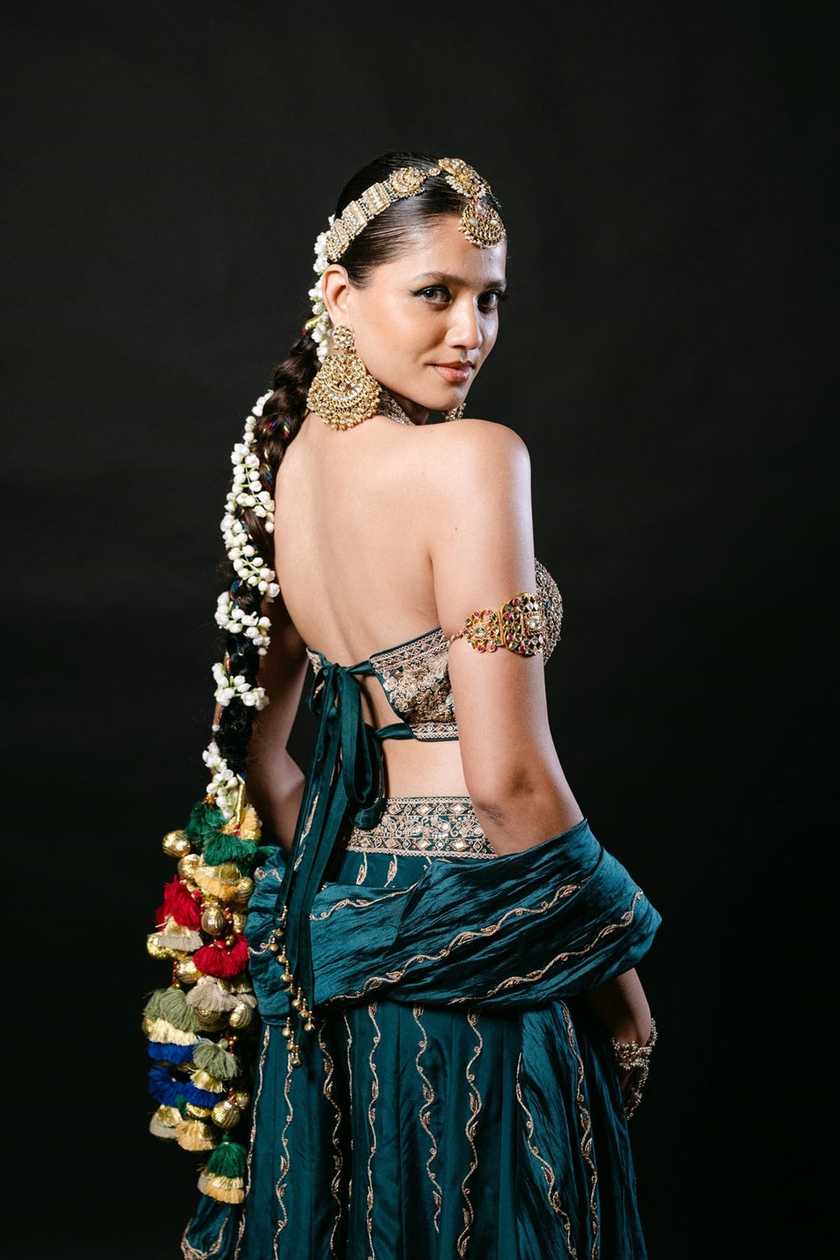 Teal Sharara Set