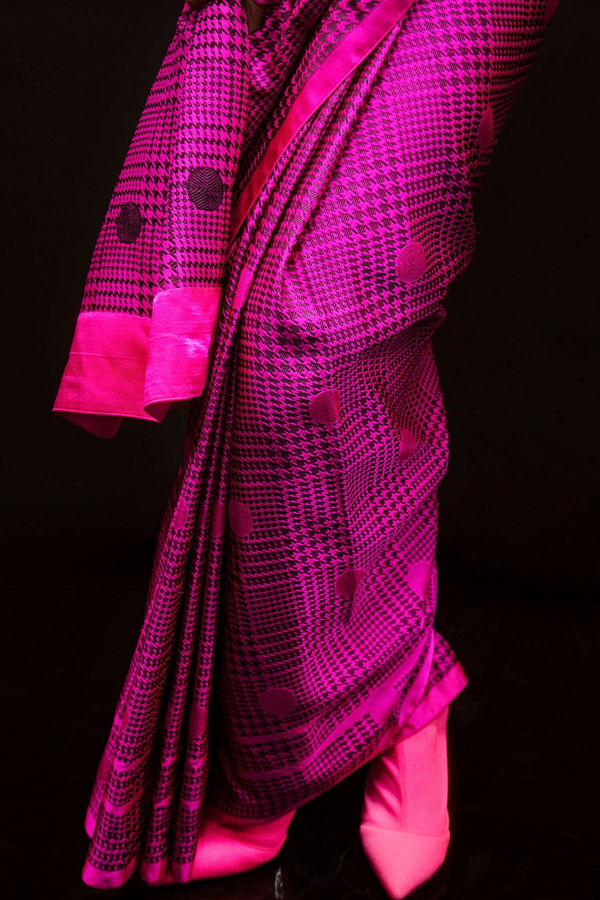 Rani Pink Cher Saree