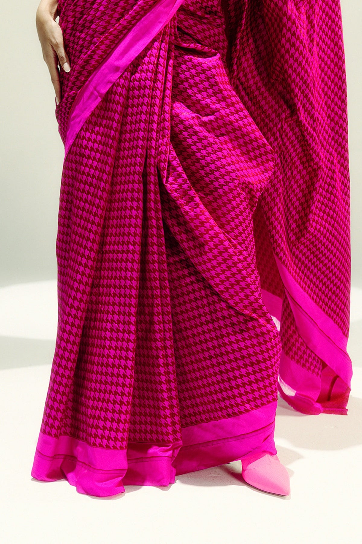 Pink Cosmo Saree