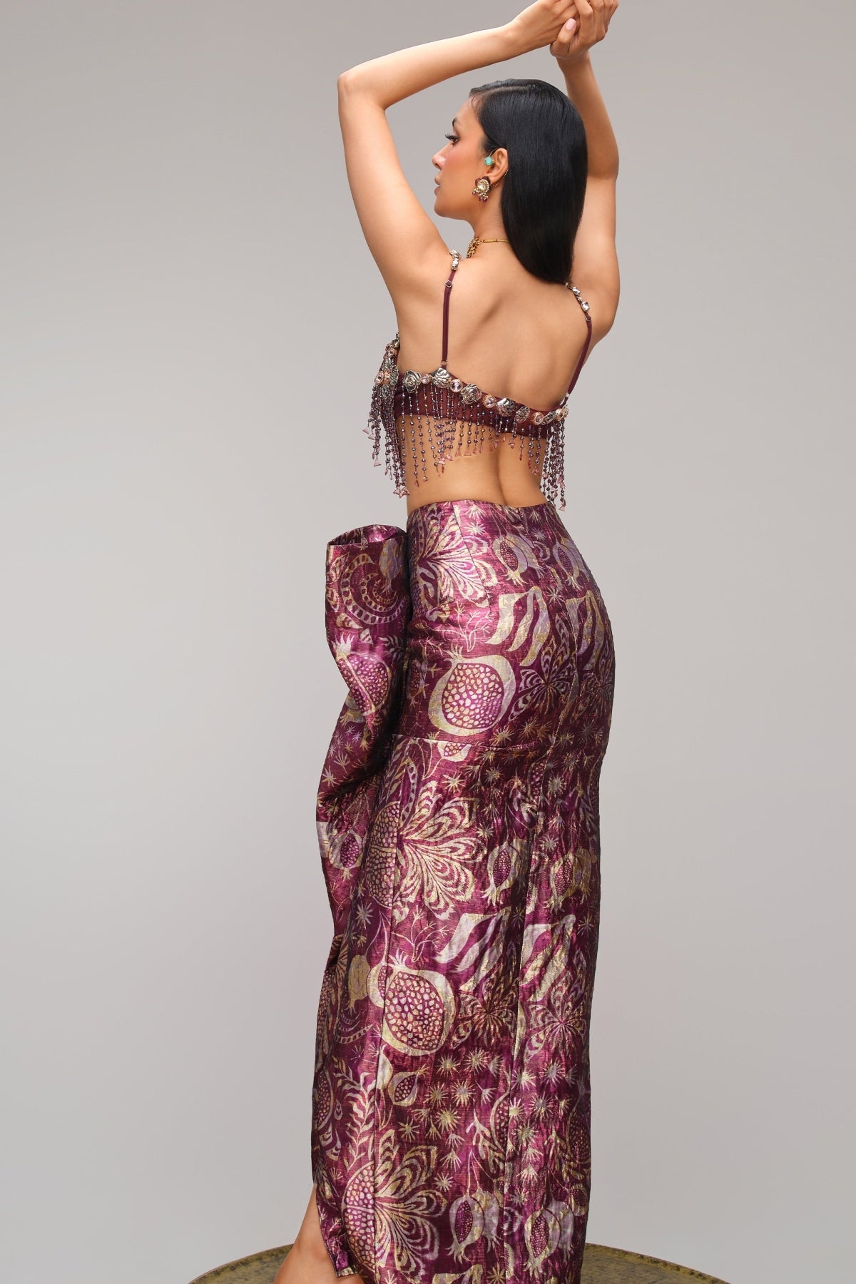 The Draped Glass Wine - Skirt
