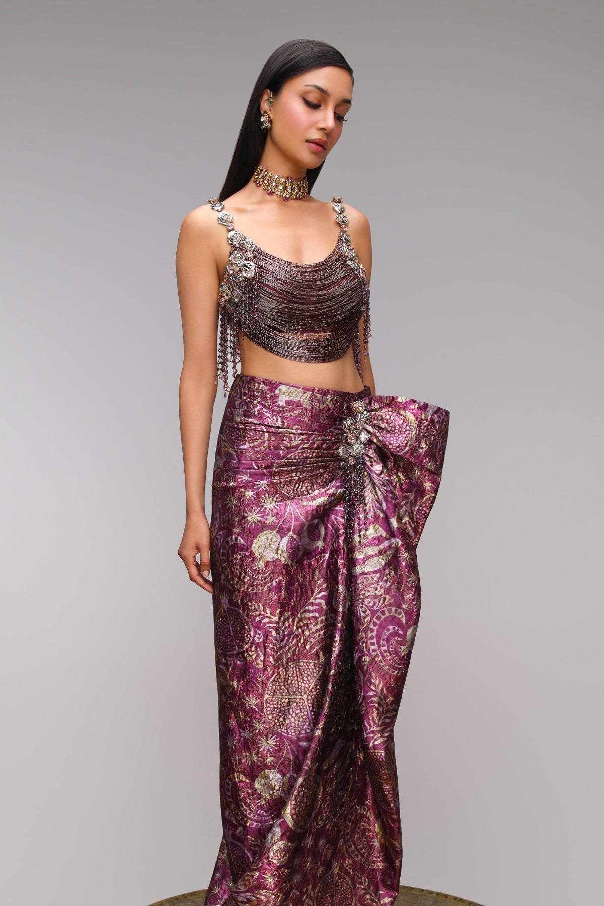The Draped Glass Wine - Top