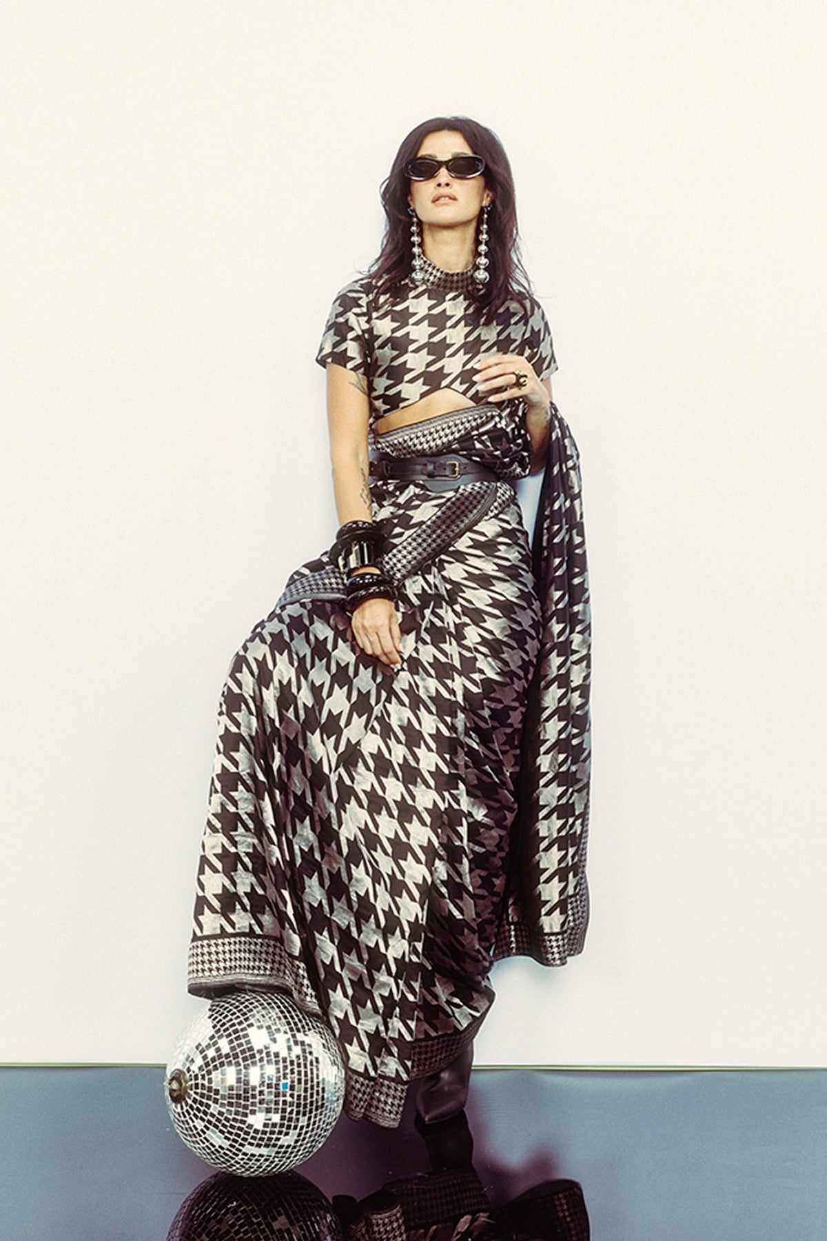 Black Gerum Saree