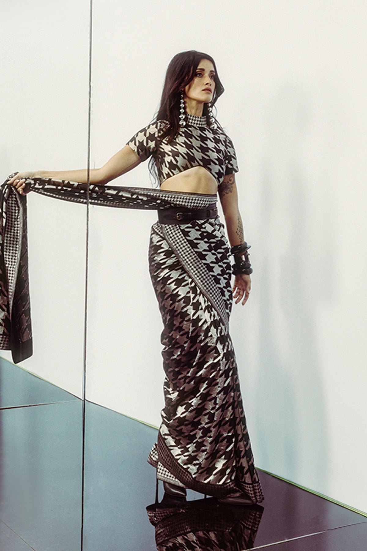 Black Gerum Saree