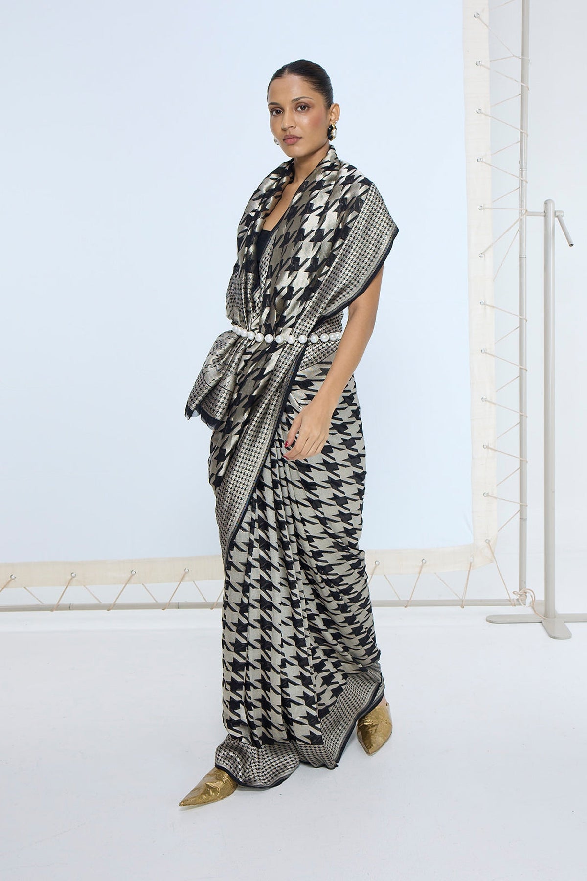 The Midnight Gerum Saree