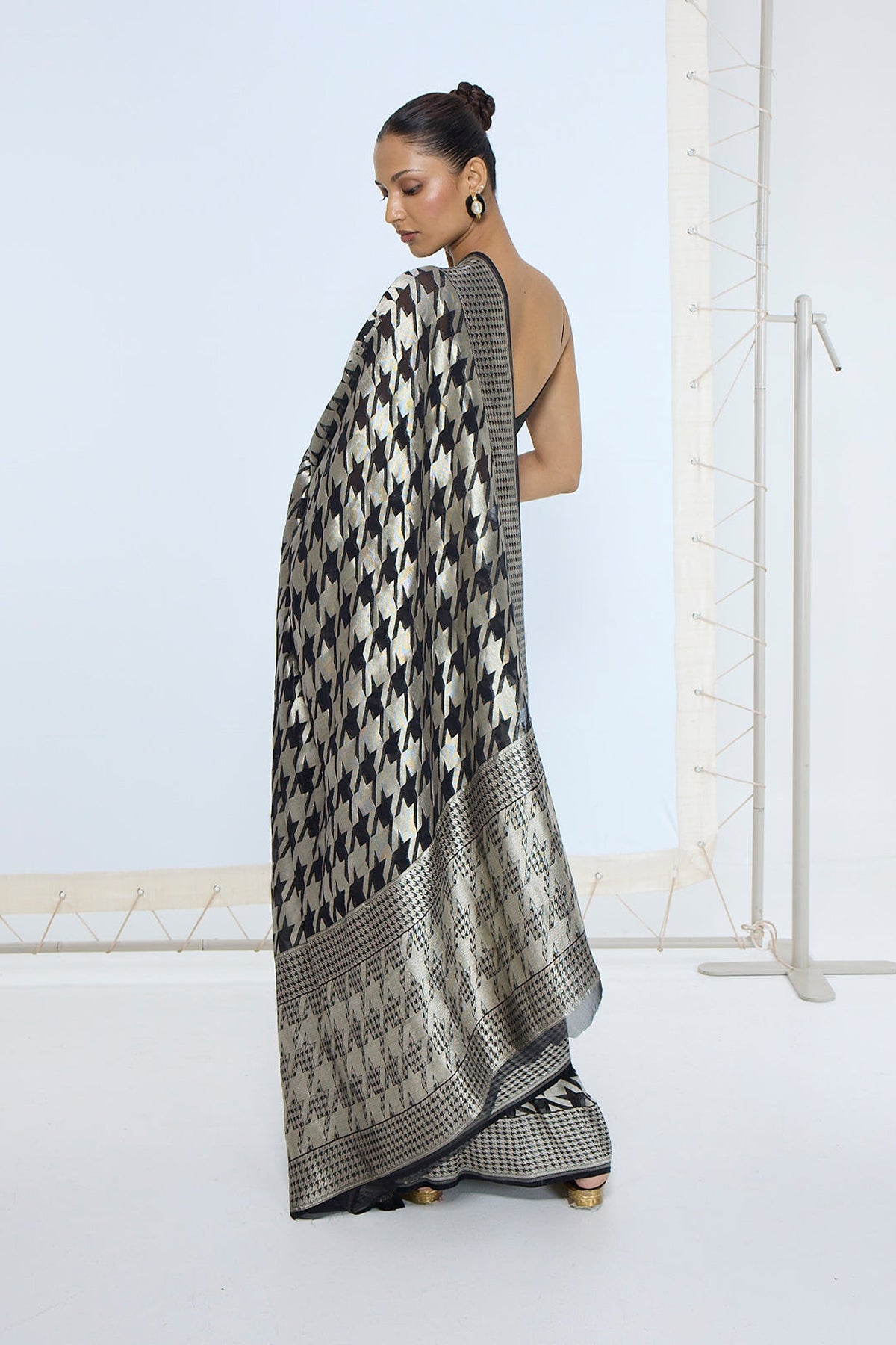 The Midnight Gerum Saree