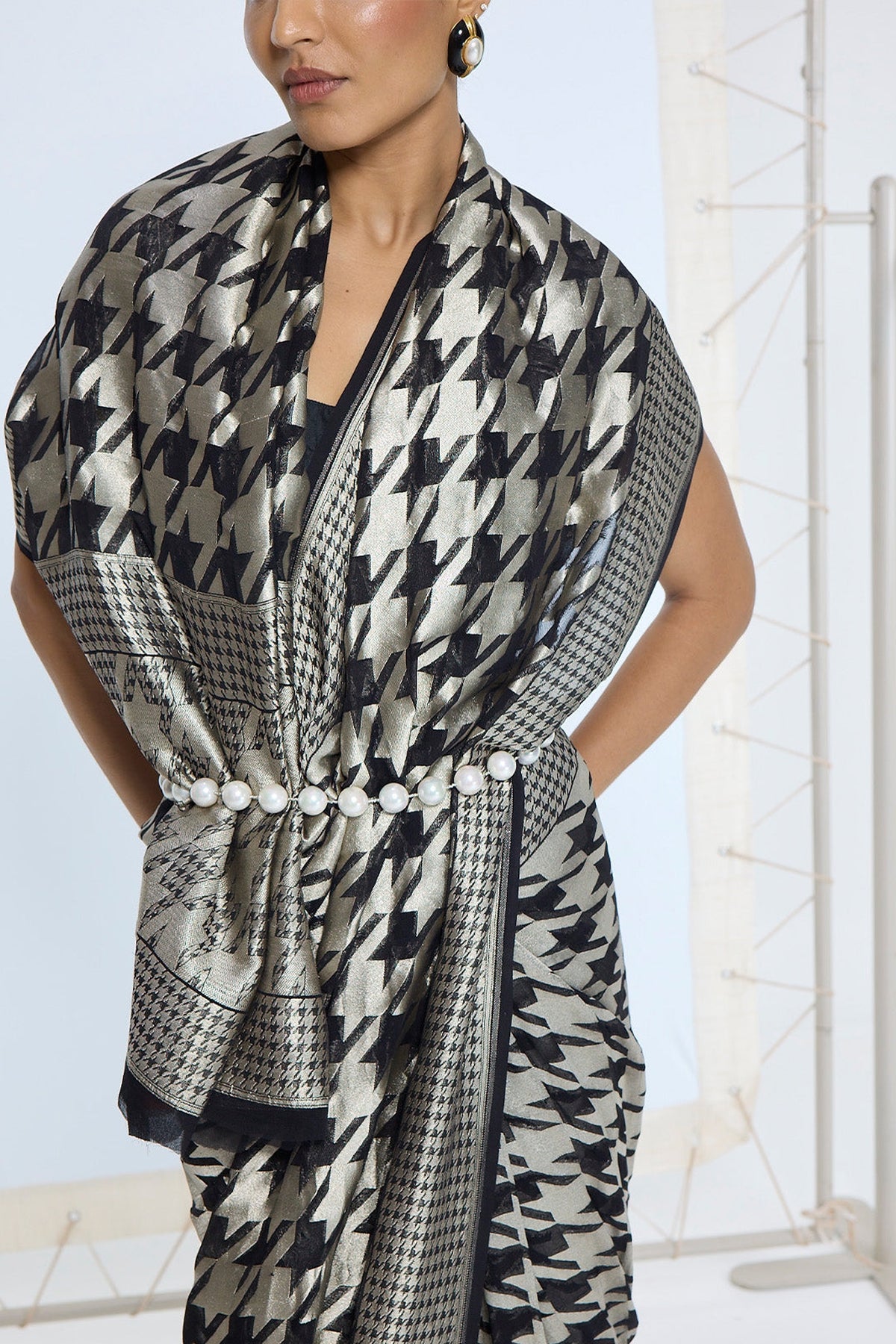 The Midnight Gerum Saree