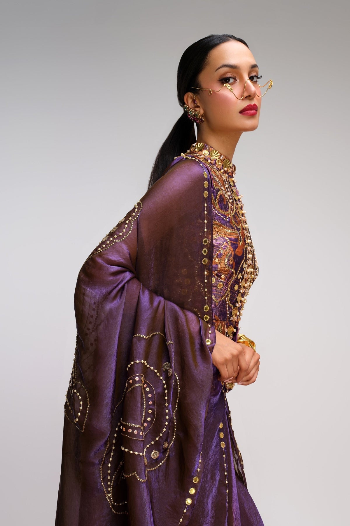 The Vintage Paisley Draped Skirt