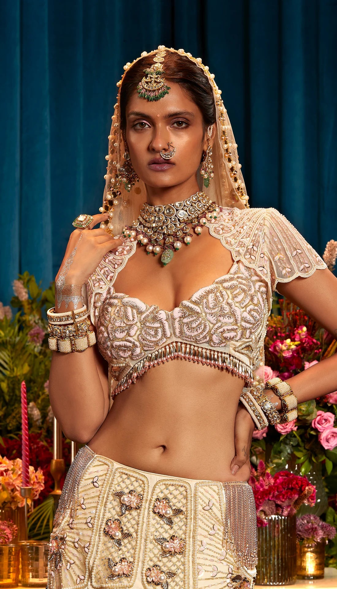 ARIA - IVORY PEARL LEHENGA SET