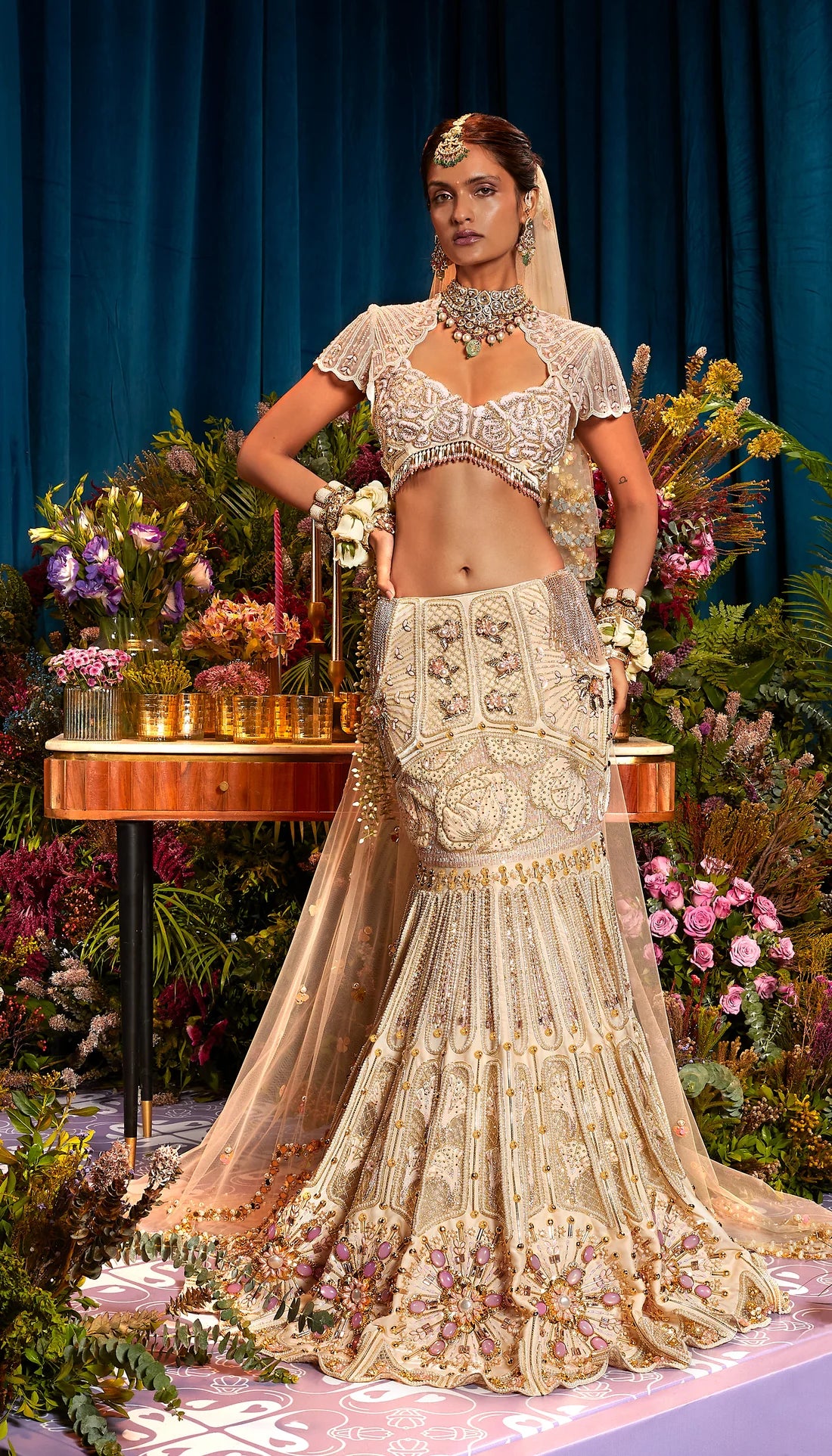 ARIA - IVORY PEARL LEHENGA SET