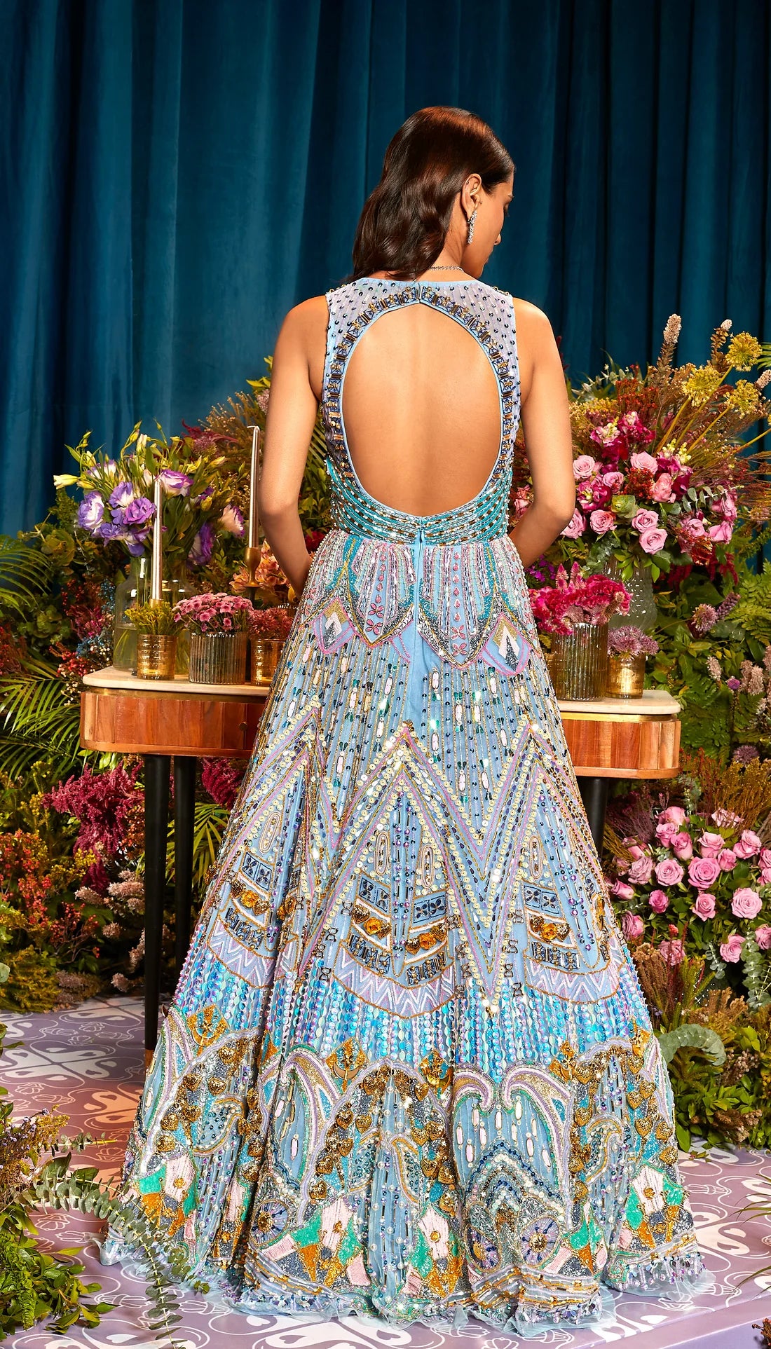 LILY - ICE BLUE BRIDAL GOWN