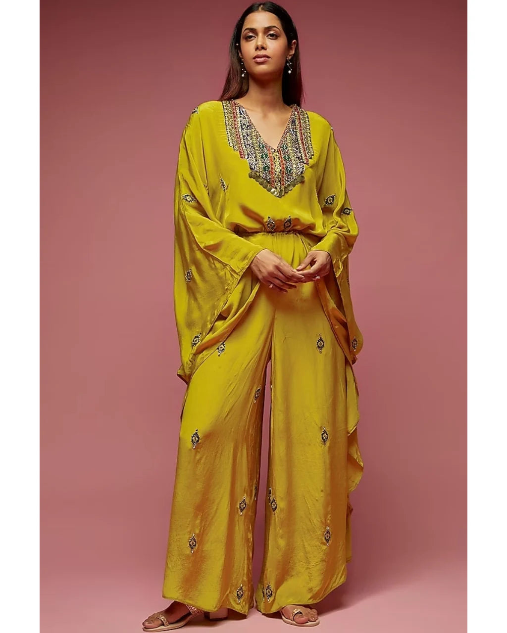 Mustard Kaftan Jumpsuit