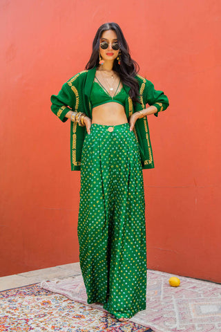 TOUCAN AND INDIAN PHOOL CO ORD SET