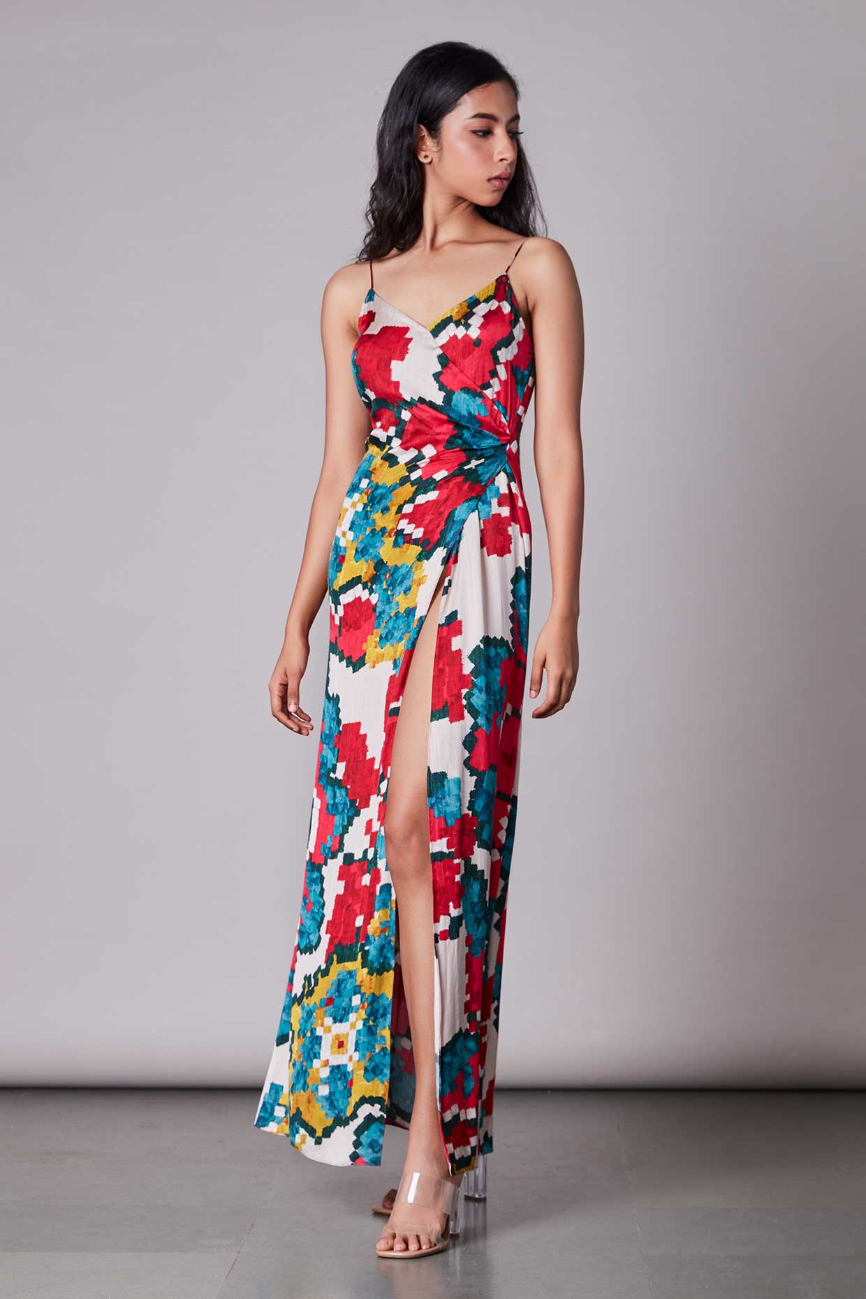 SK Ikat Overlap Dress AW21265