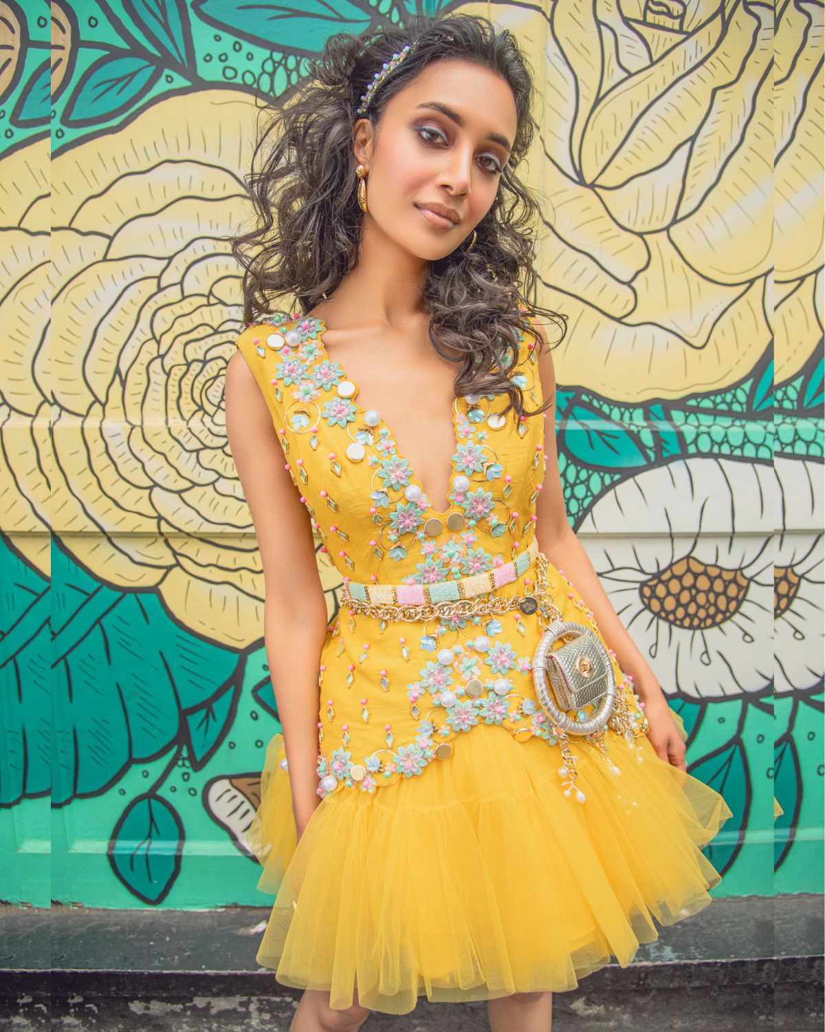 SUMMER IN PARIS - YELLOW BABYDOLL DRESS