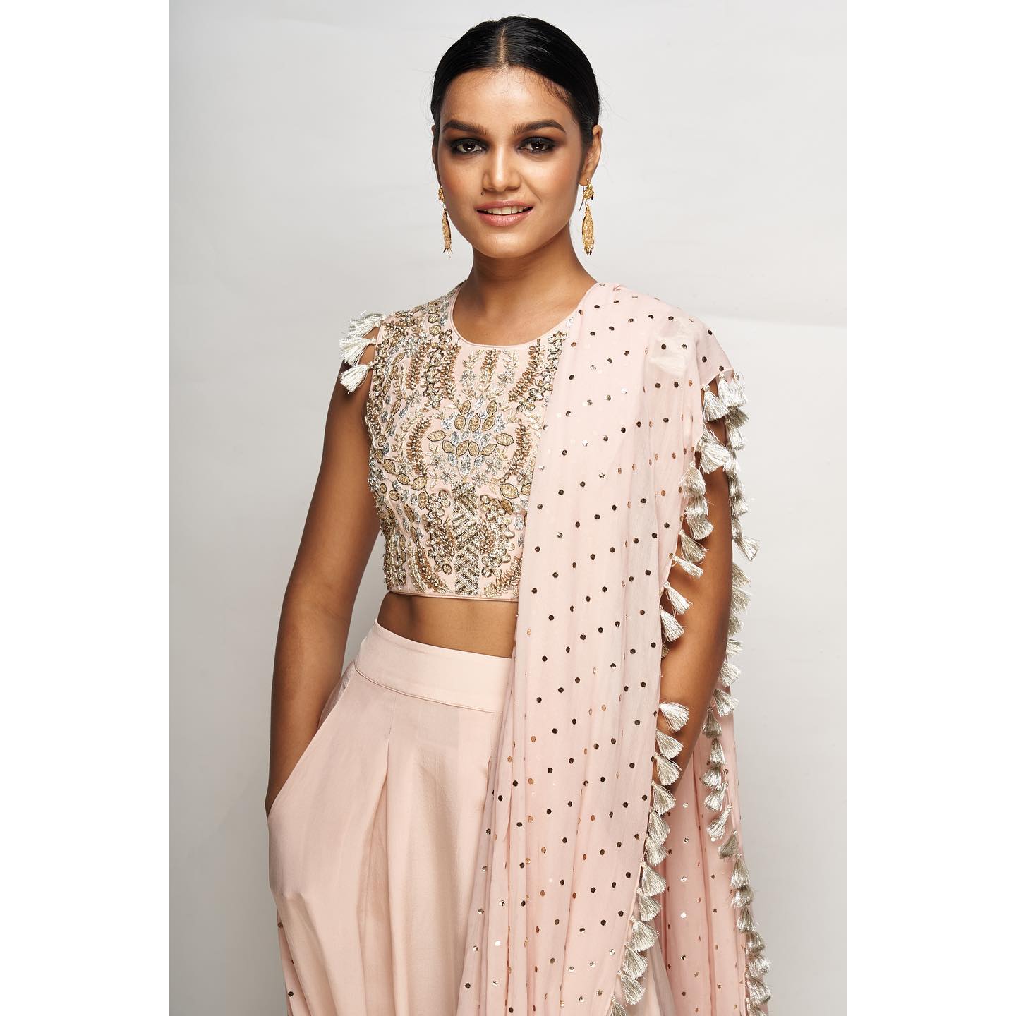 SUROOR Dhoti Drape Set