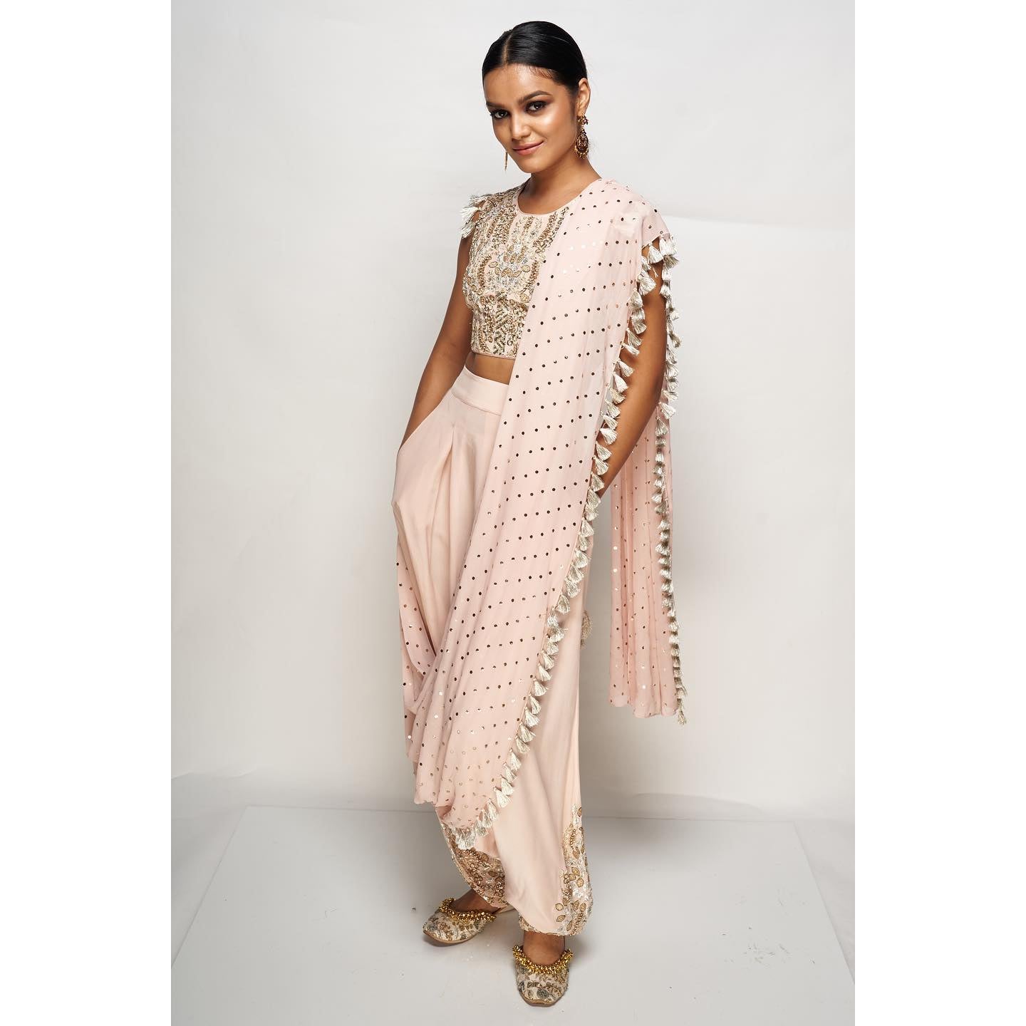 SUROOR Dhoti Drape Set